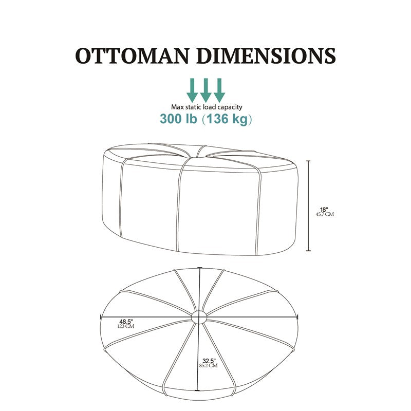Ferris Oval Ottoman