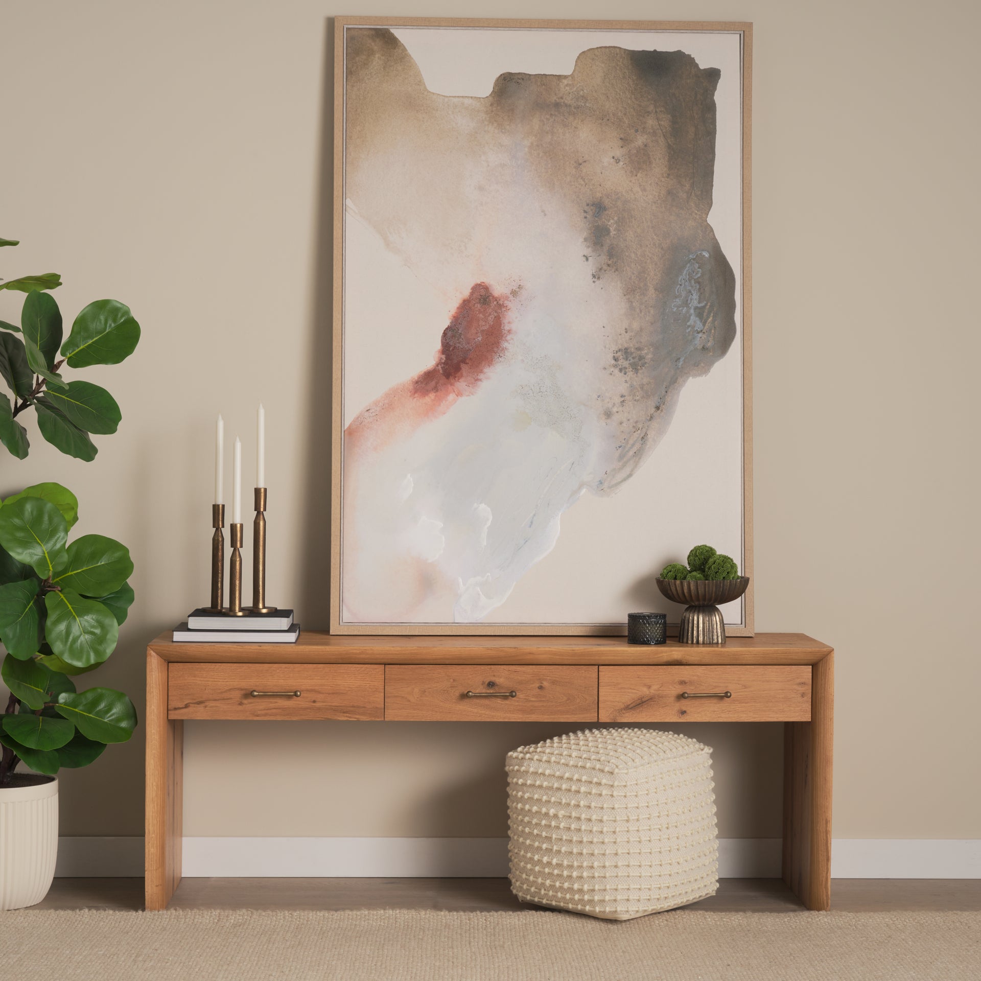 Inclination I by Ira Havuka Hand Embelished Textured Framed Canvas Artwork