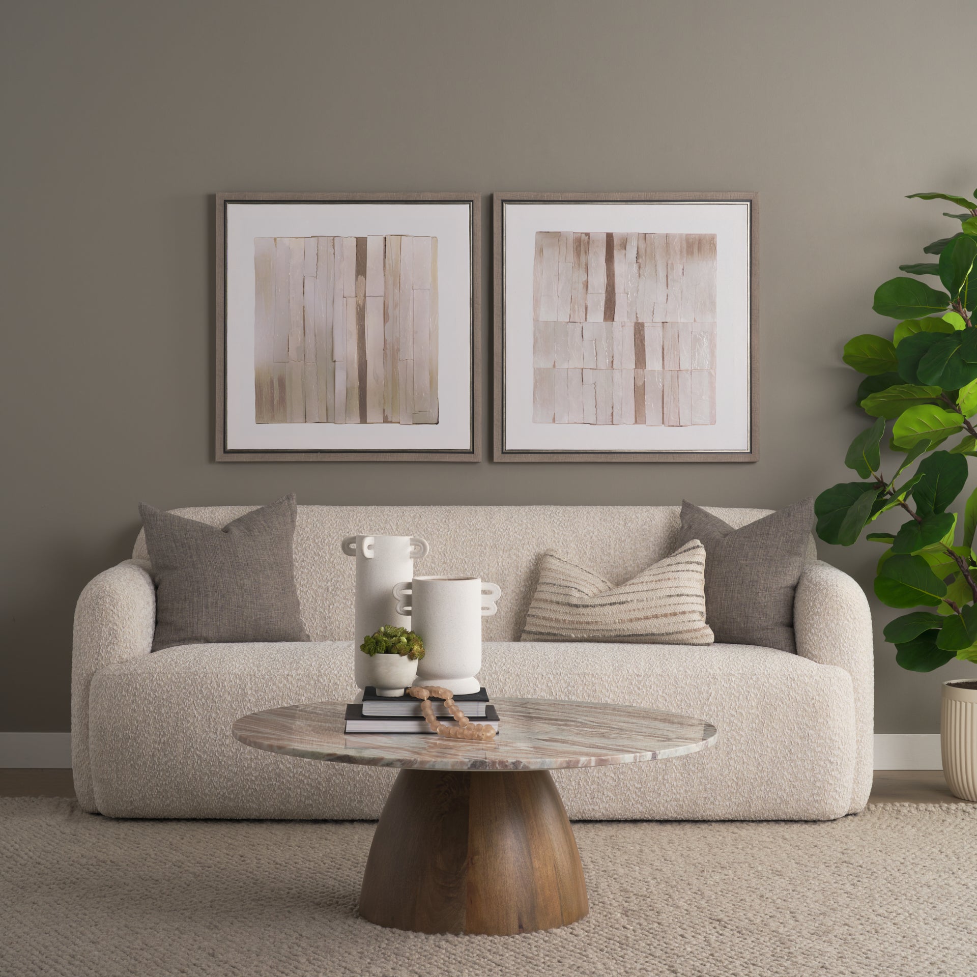 Glazed Echoes White I by Cartissi