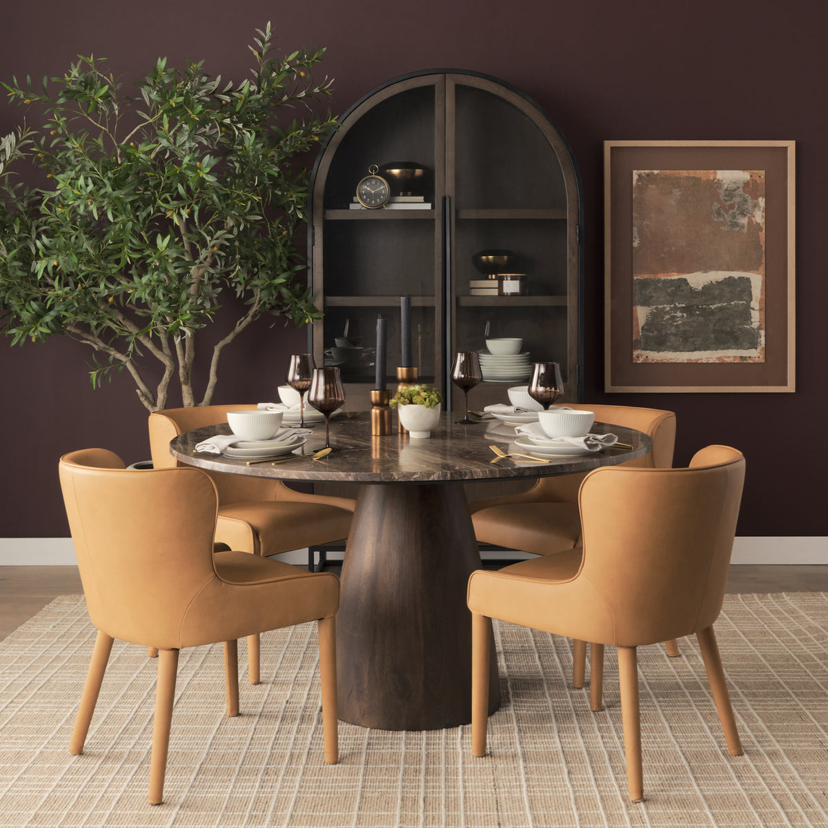Nolan Wingback Dining Side Chair S/2