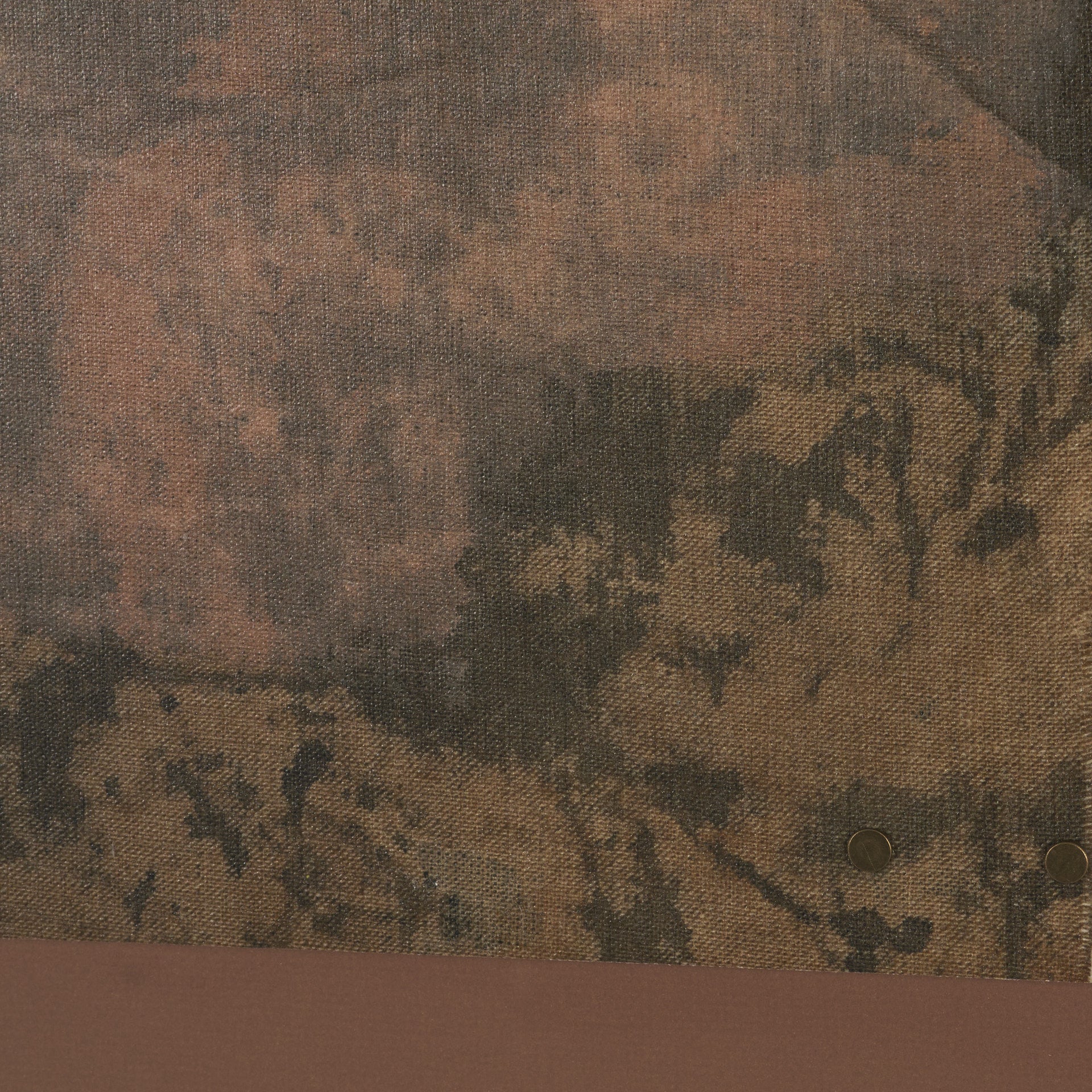 Textural Echo - Patina by Kristine Hegre Hand Embelished Textured Framed Artwork Matted under Glass