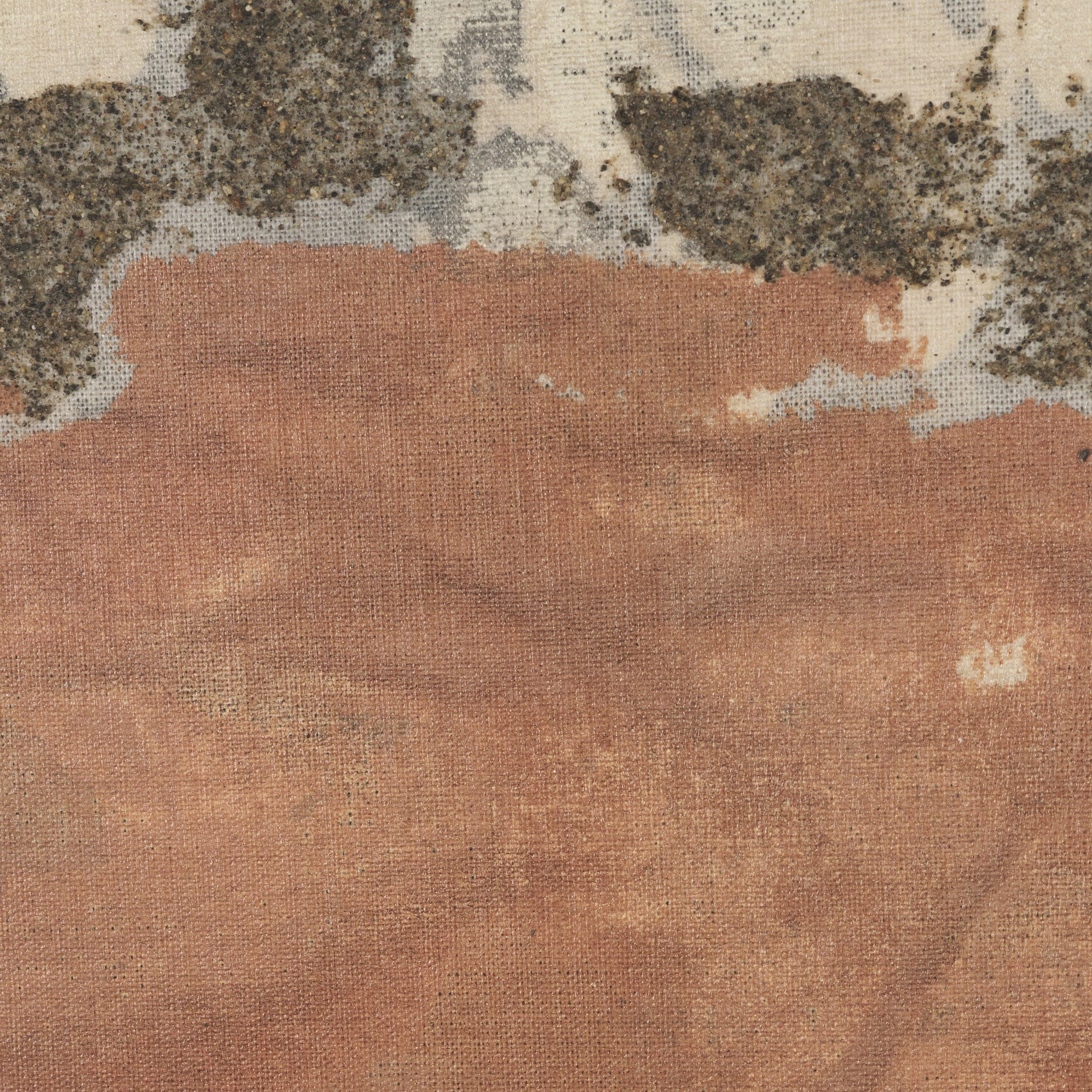 Textural Echo - Patina by Kristine Hegre Hand Embelished Textured Framed Artwork Matted under Glass