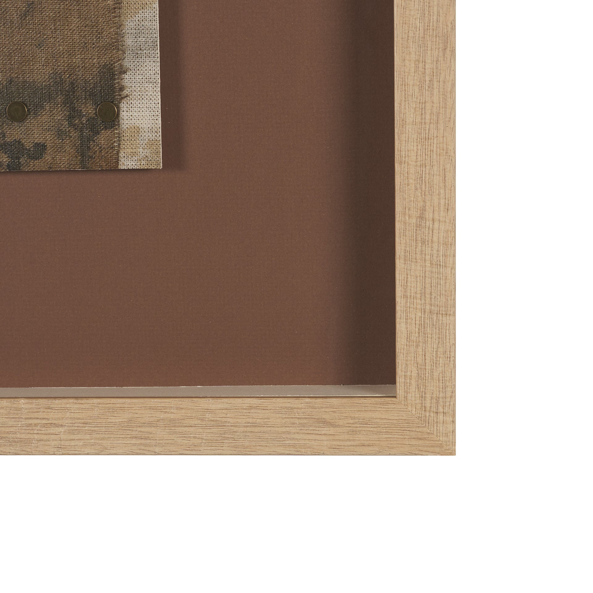 Textural Echo - Rust by Kristine Hegre Hand Embelished Textured Framed Artwork Matted under Glass