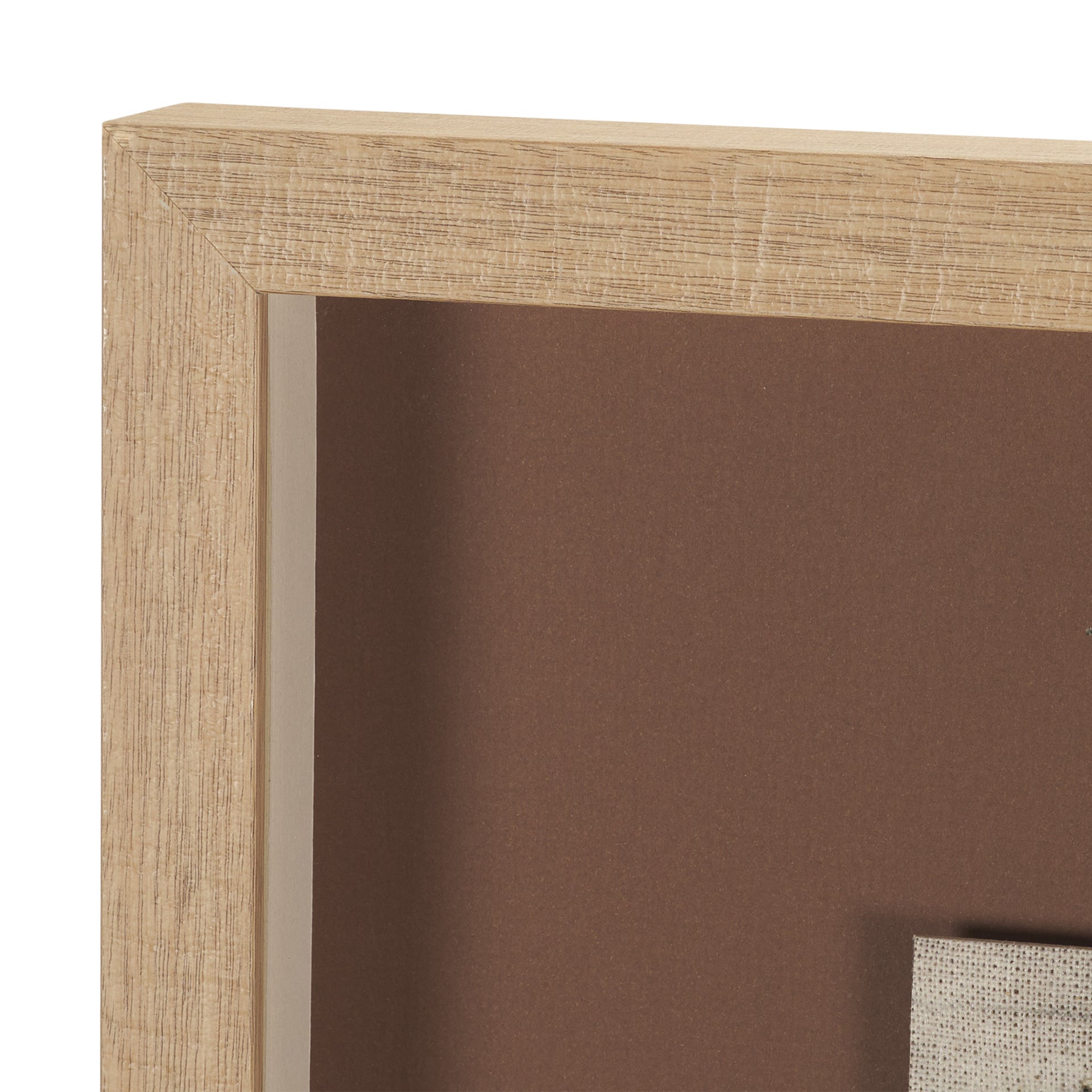 Textural Echo - Rust by Kristine Hegre Hand Embelished Textured Framed Artwork Matted under Glass