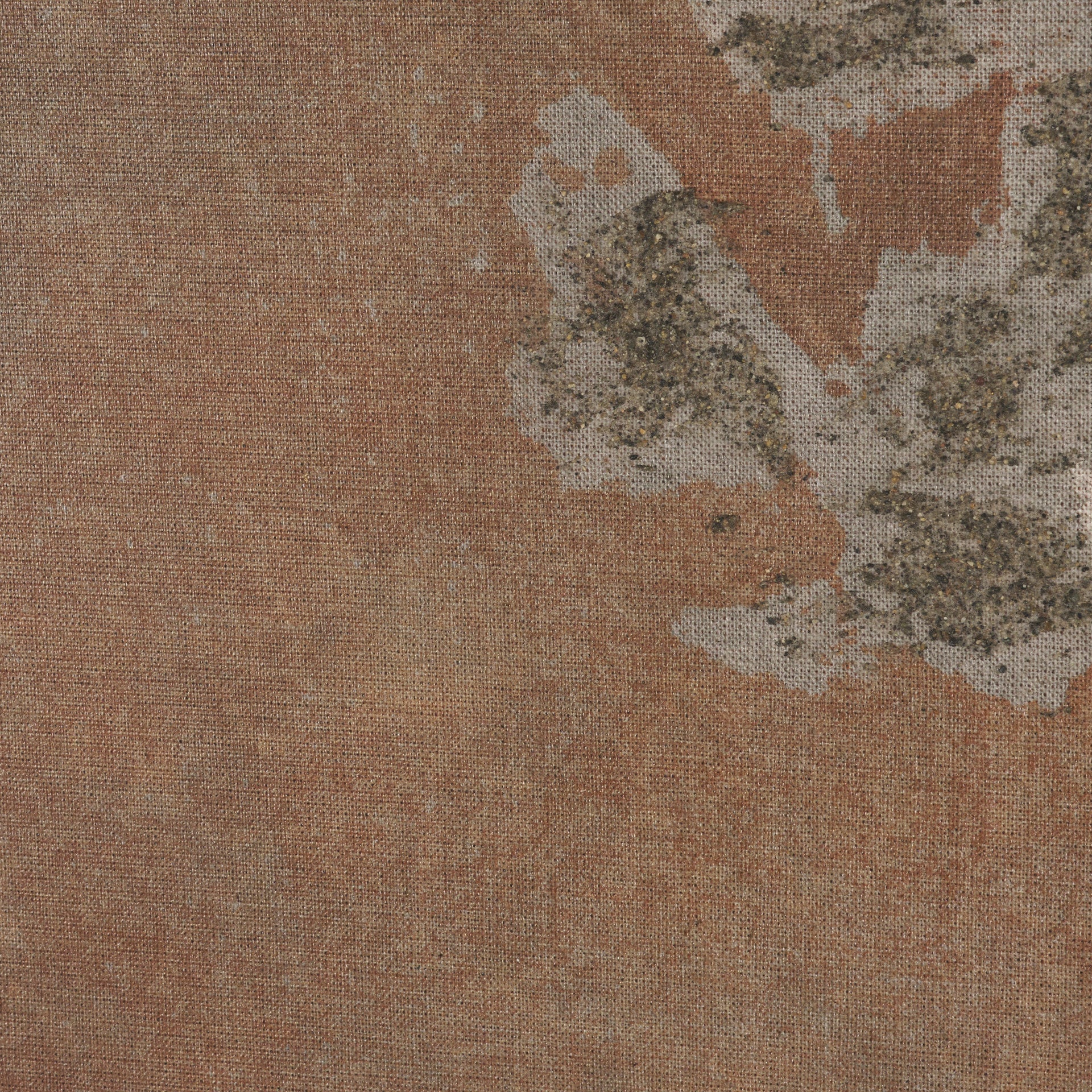 Textural Echo - Rust by Kristine Hegre Hand Embelished Textured Framed Artwork Matted under Glass