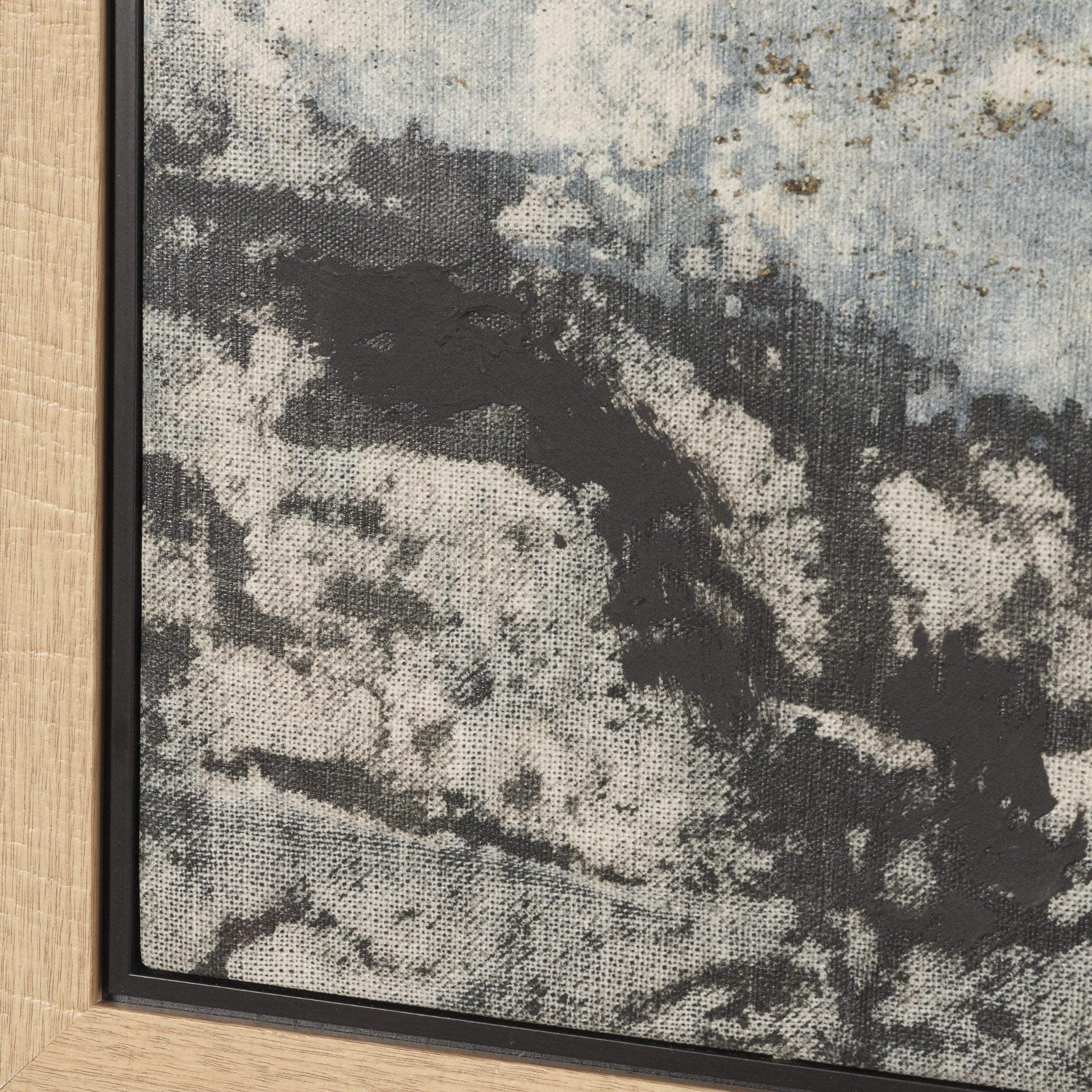 Textural Echo - Erosion by Kristine Hegre Hand Embelished Textured Framed Canvas Artwork