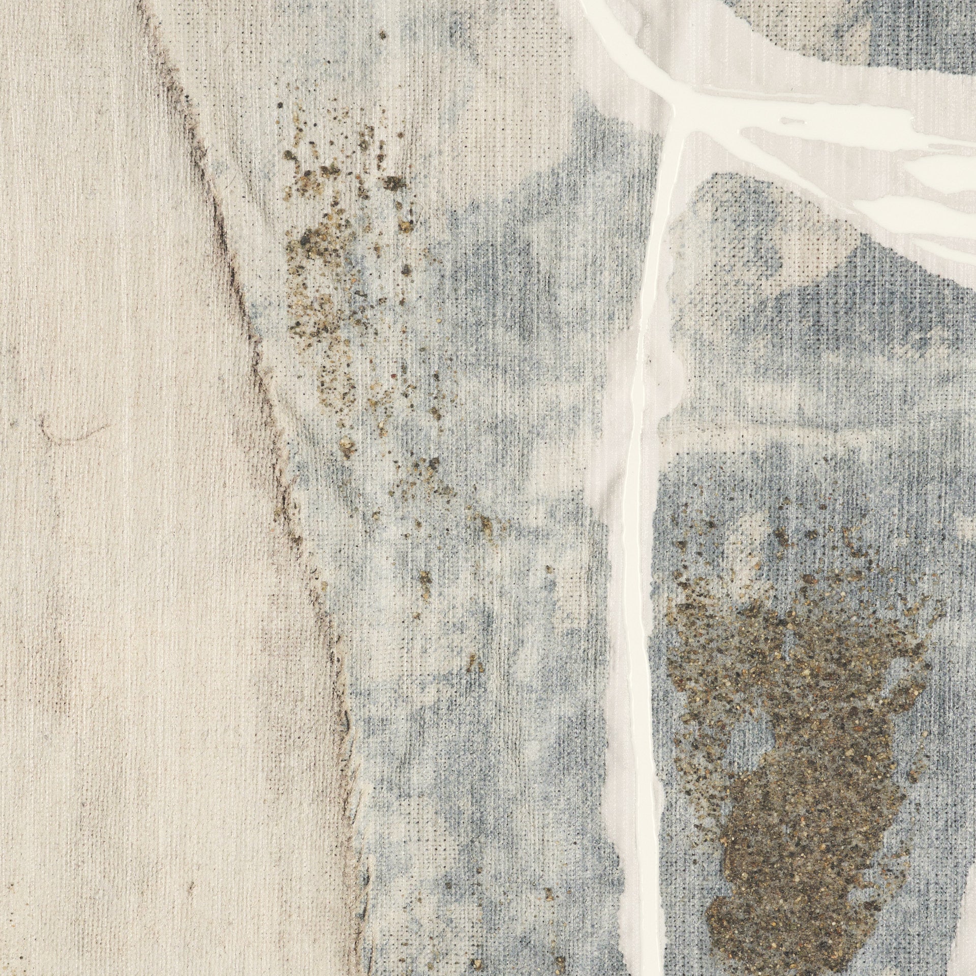 Textural Echo - Erosion by Kristine Hegre Hand Embelished Textured Framed Canvas Artwork
