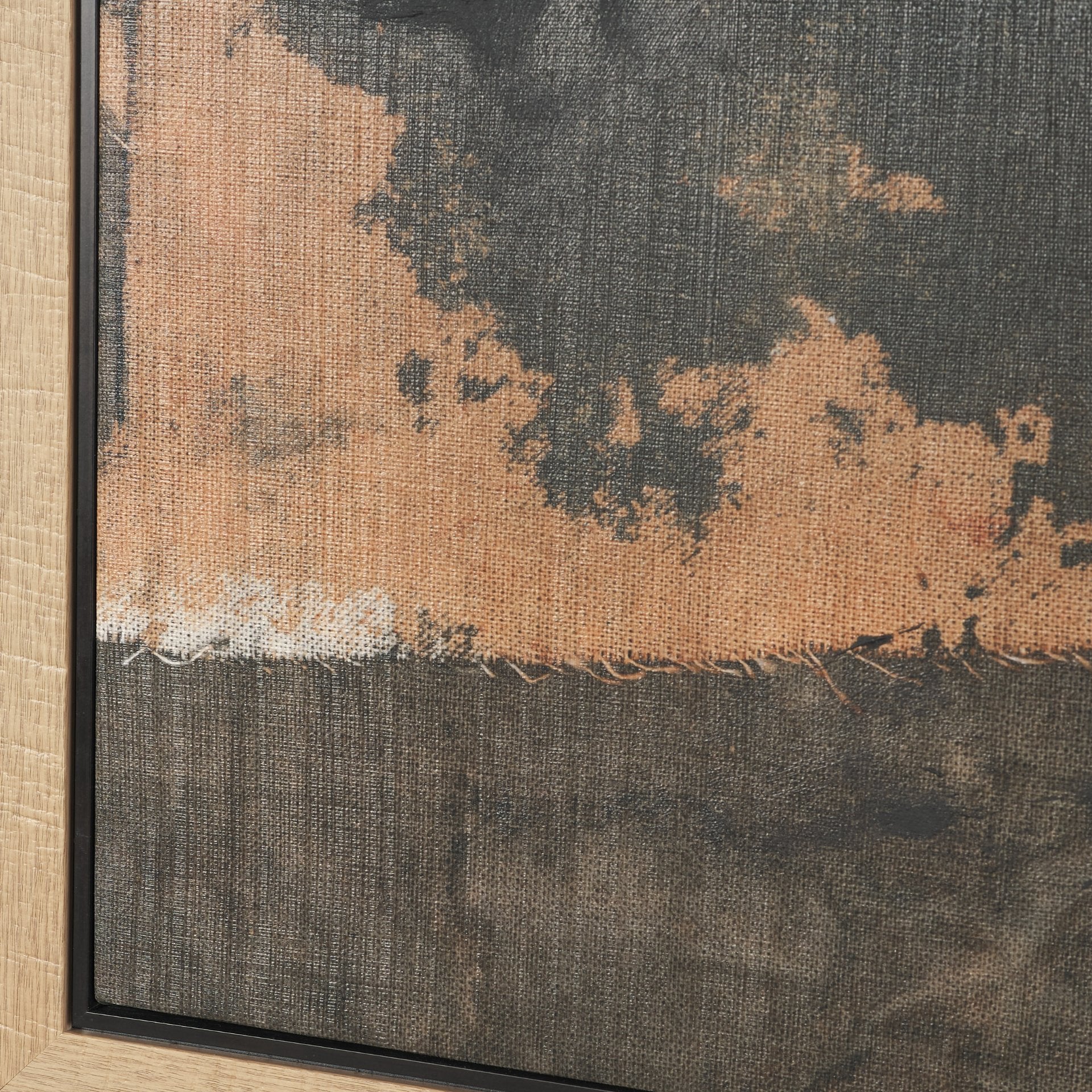 Textural Echo - Fragment by Kristine Hegre Hand Embelished Textured Framed Canvas Artwork