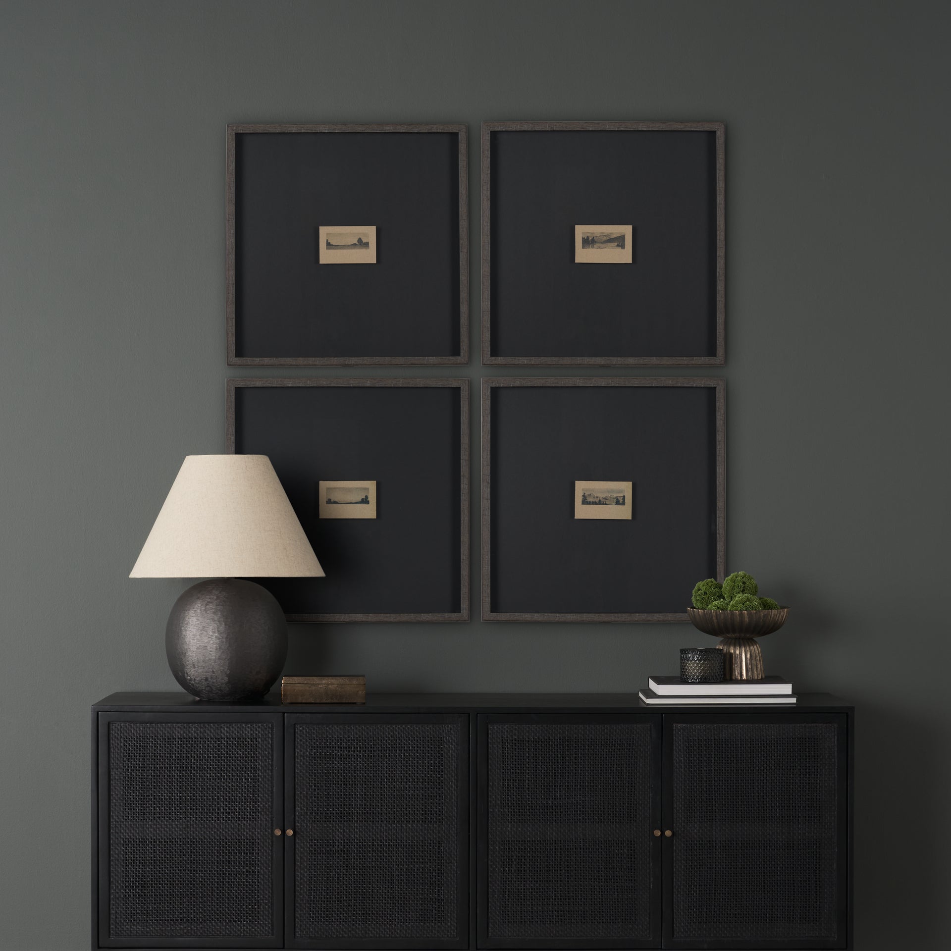 Shadows at Dusk II by Mercana Studio a Hand Embellished Framed Art Print Matted under Glass