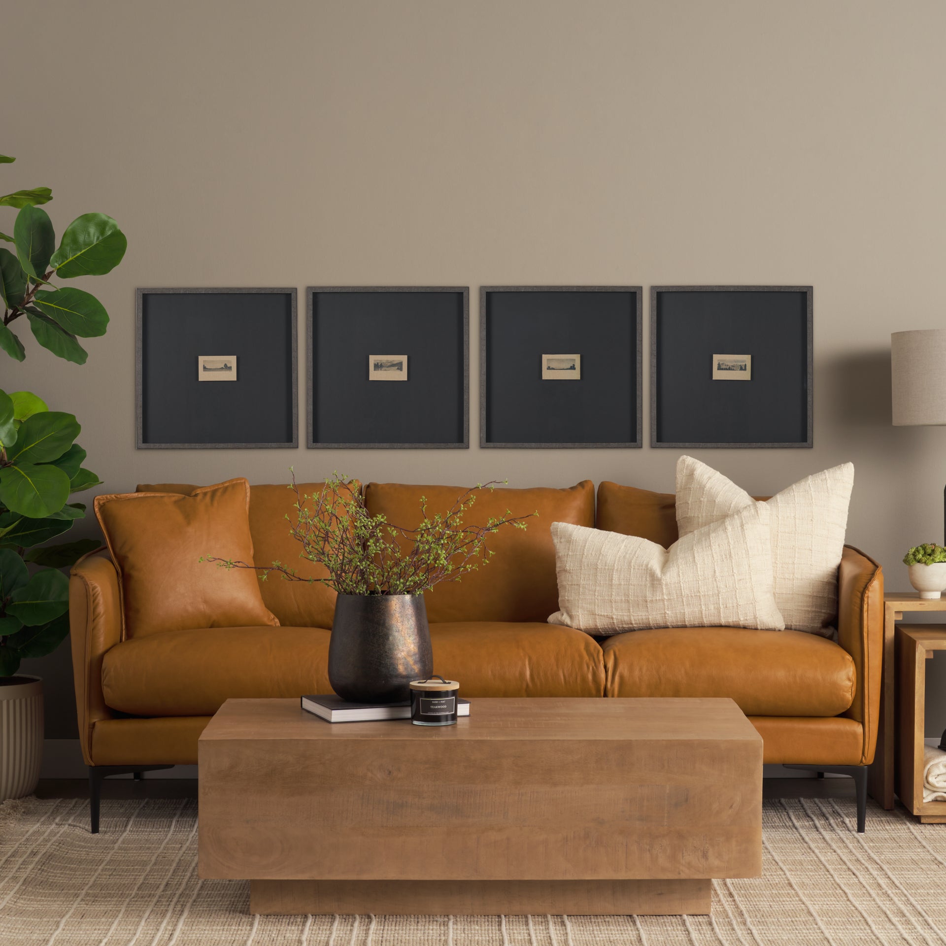 Shadows at Dusk II by Mercana Studio a Hand Embellished Framed Art Print Matted under Glass