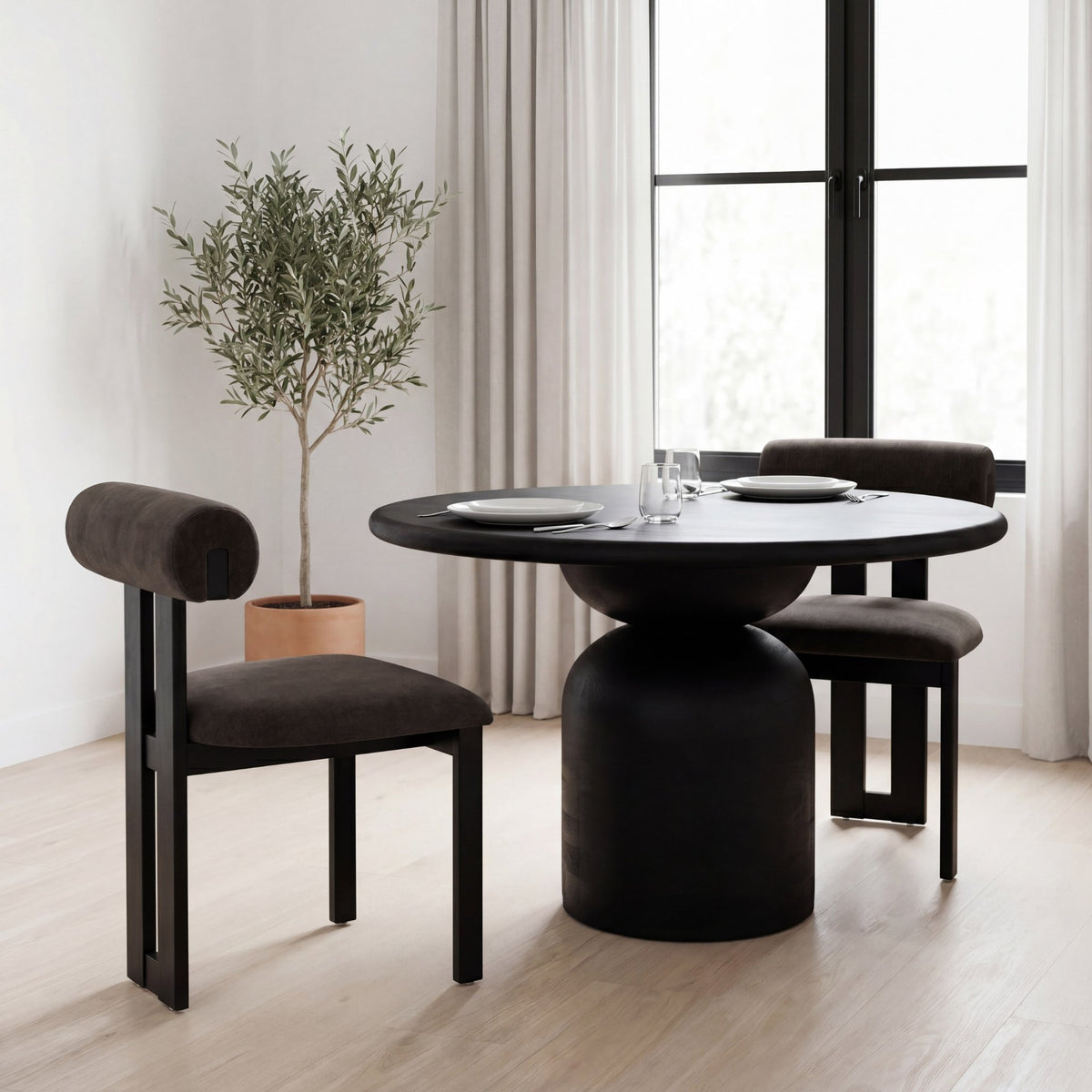 Tribeca Open Back Dining Side Chair S/2