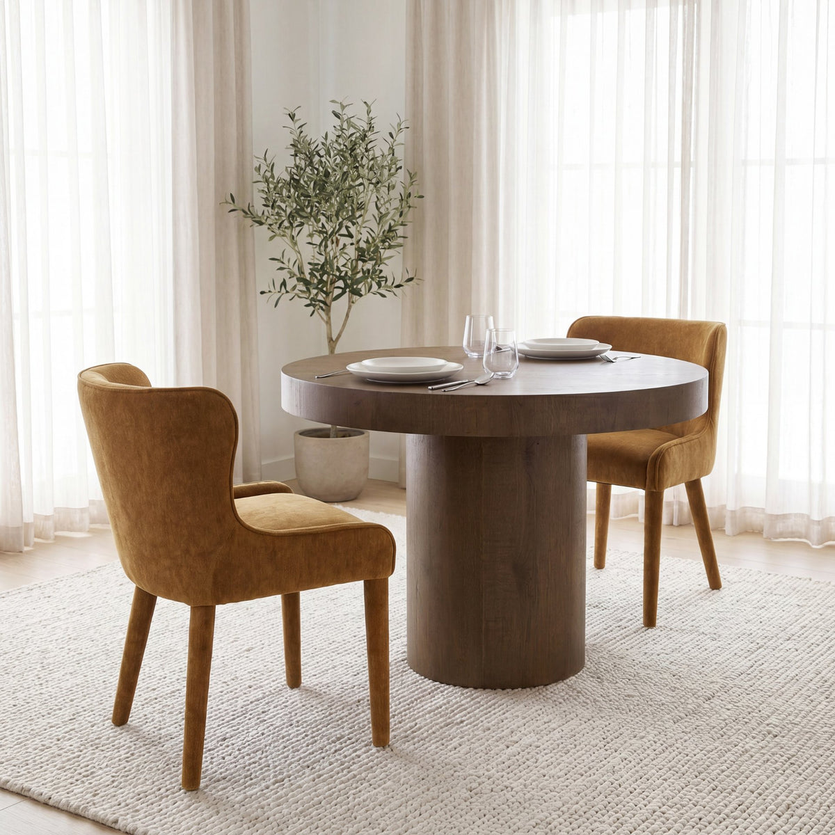 Nolan Wingback Dining Side Chair S/2