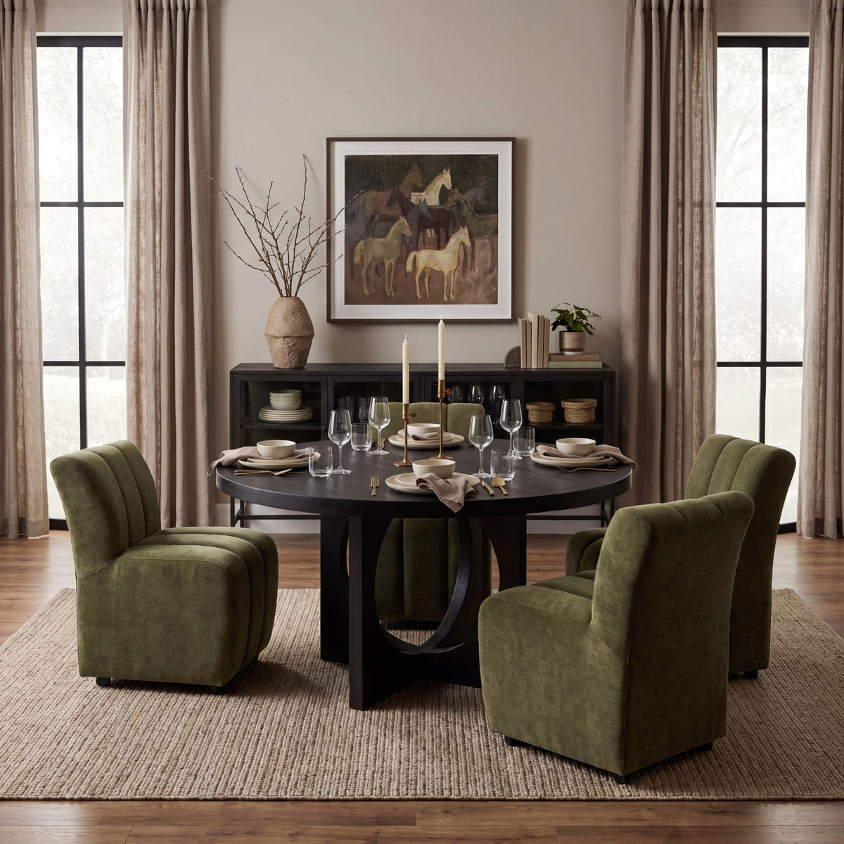 Wilkins Barrel Back Dining Arm Chair