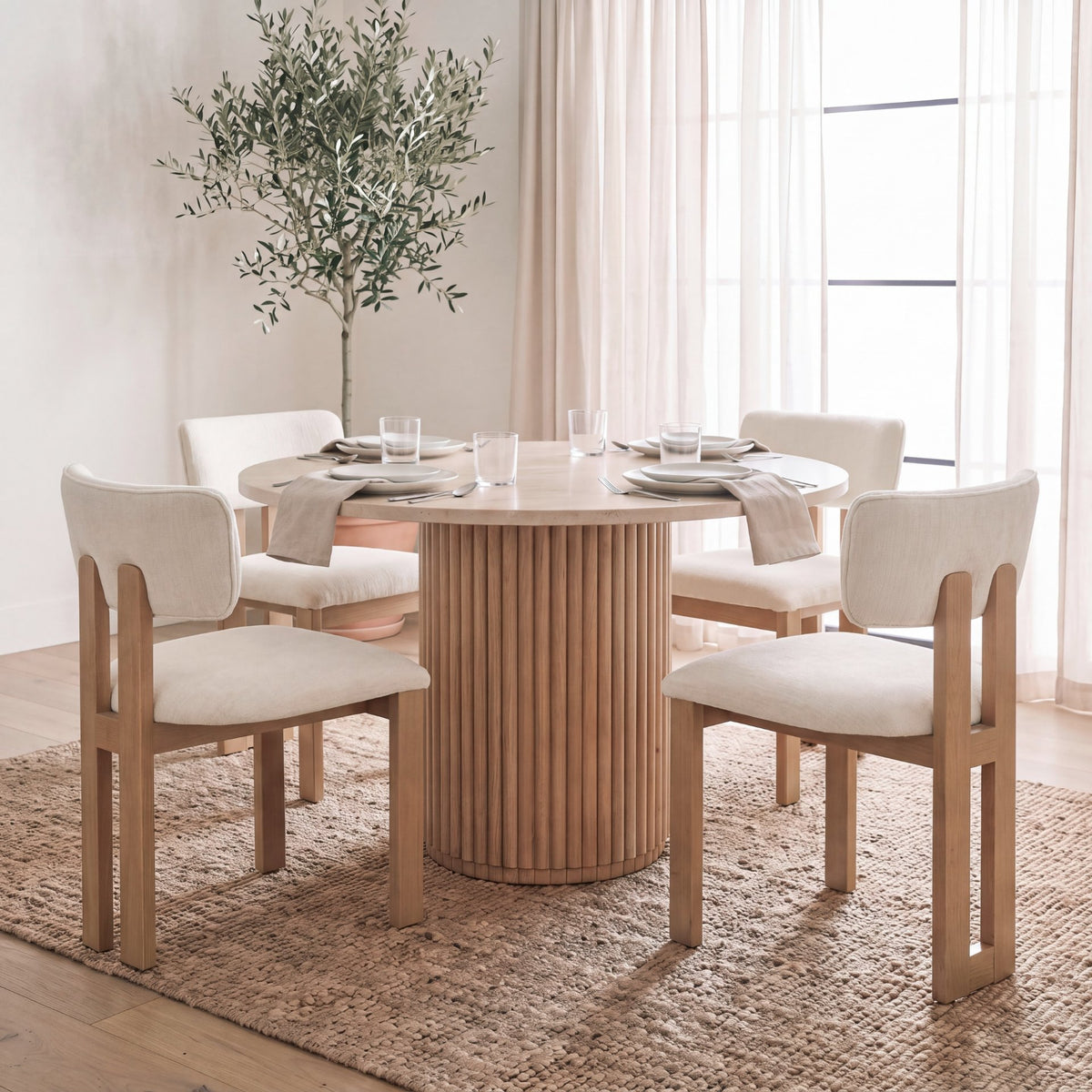 Soho Open Back Dining Side Chair S/2
