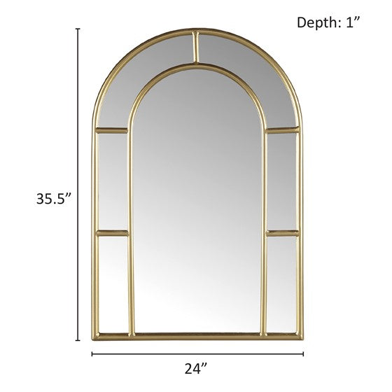 Regina Gold Arched Wall Mirror