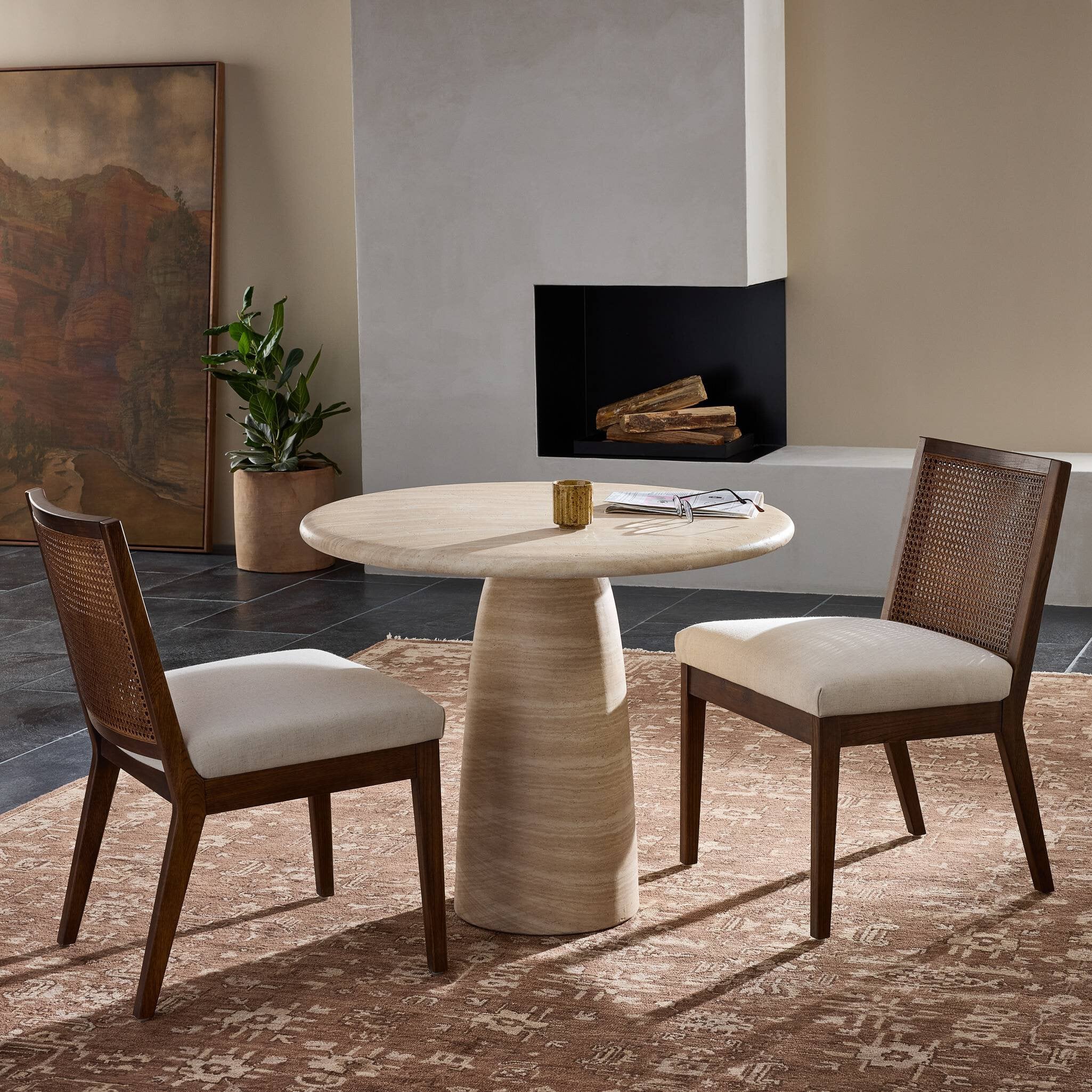 Antonia Cane Armless Dining Chair