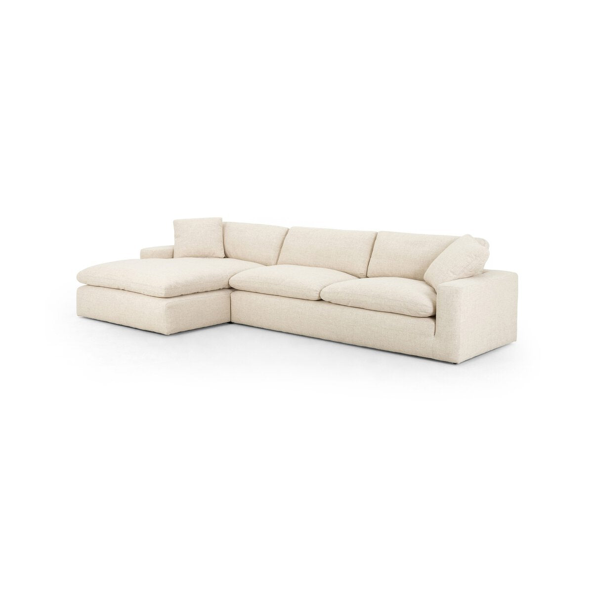 Plume 2-Piece Sectional - Thames Cream