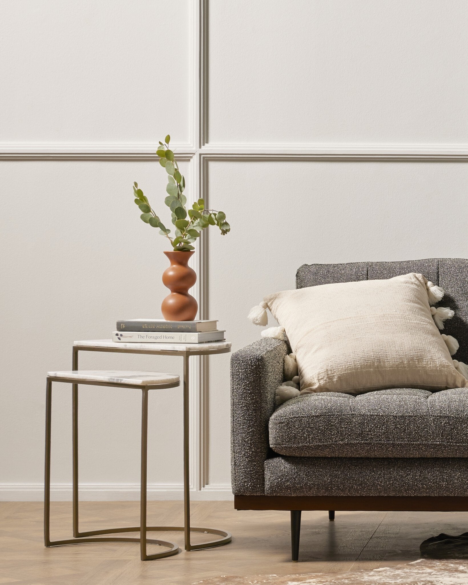 Ane Nesting Tables - White Marble