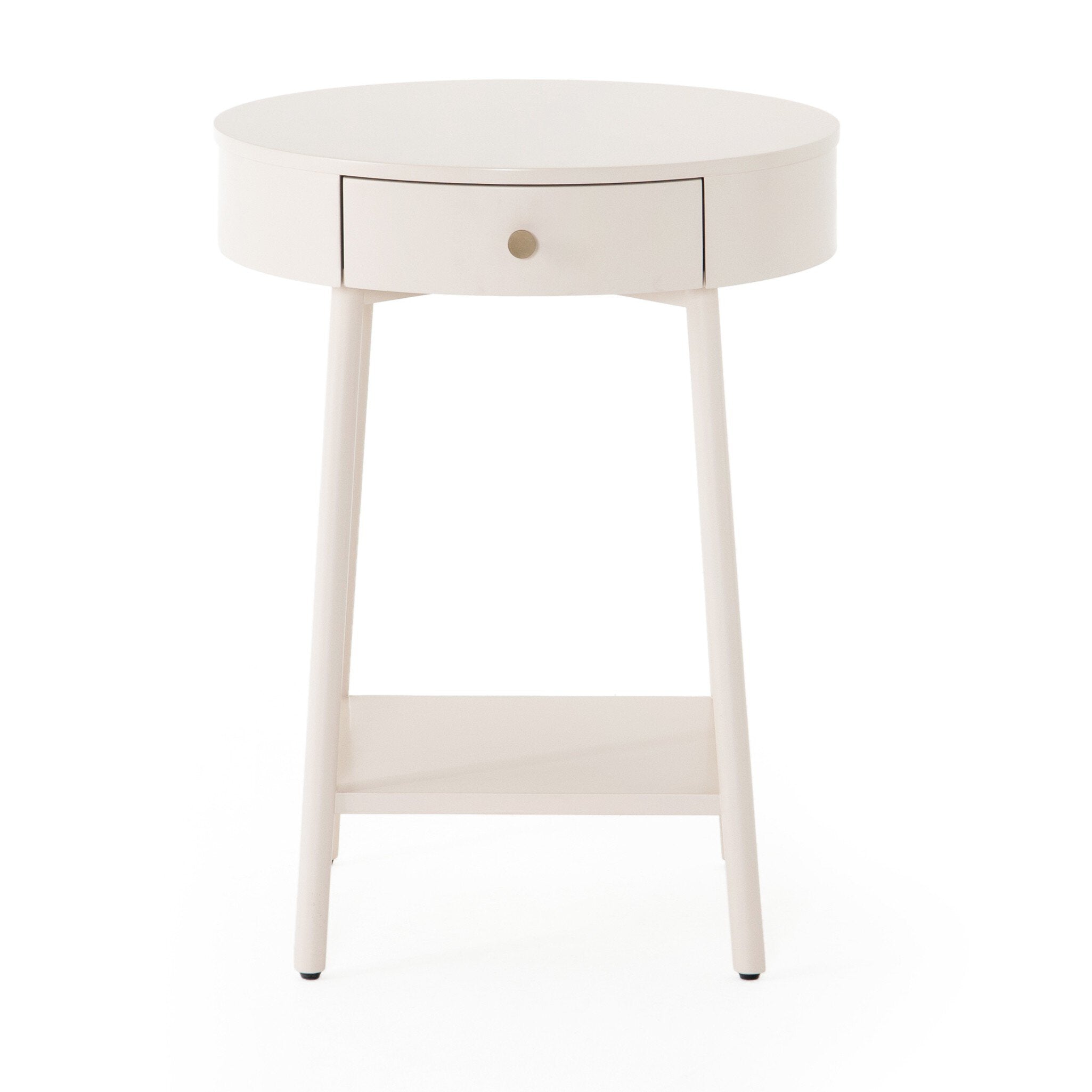 Van Nightstand - Matte Alabaster