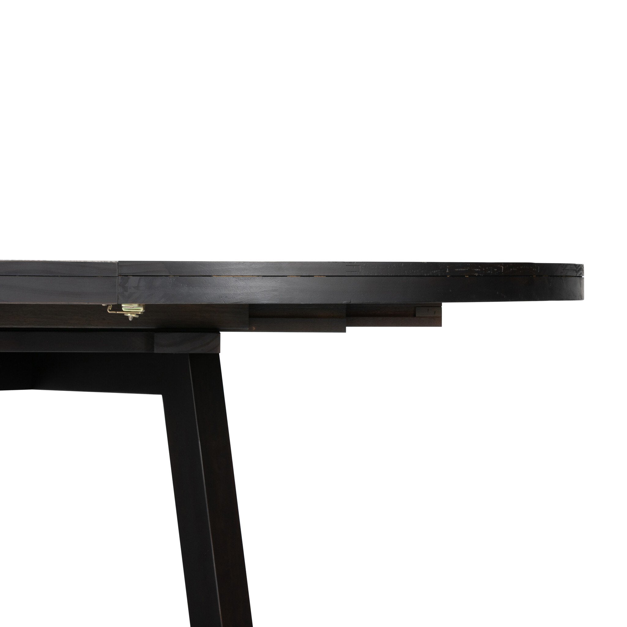 Eberwin Round Ext Dining Table - Dark Carbon