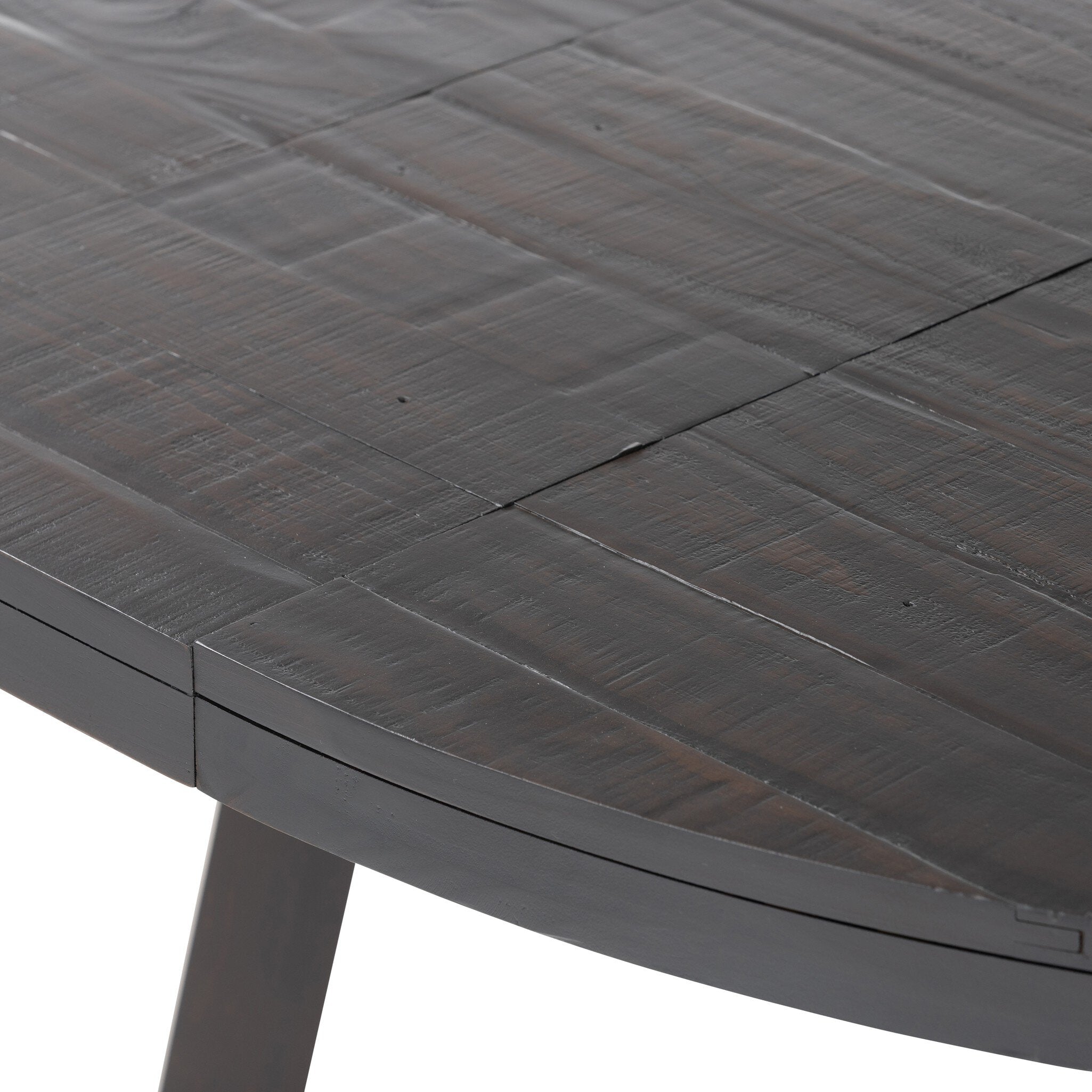 Eberwin Round Ext Dining Table - Dark Carbon