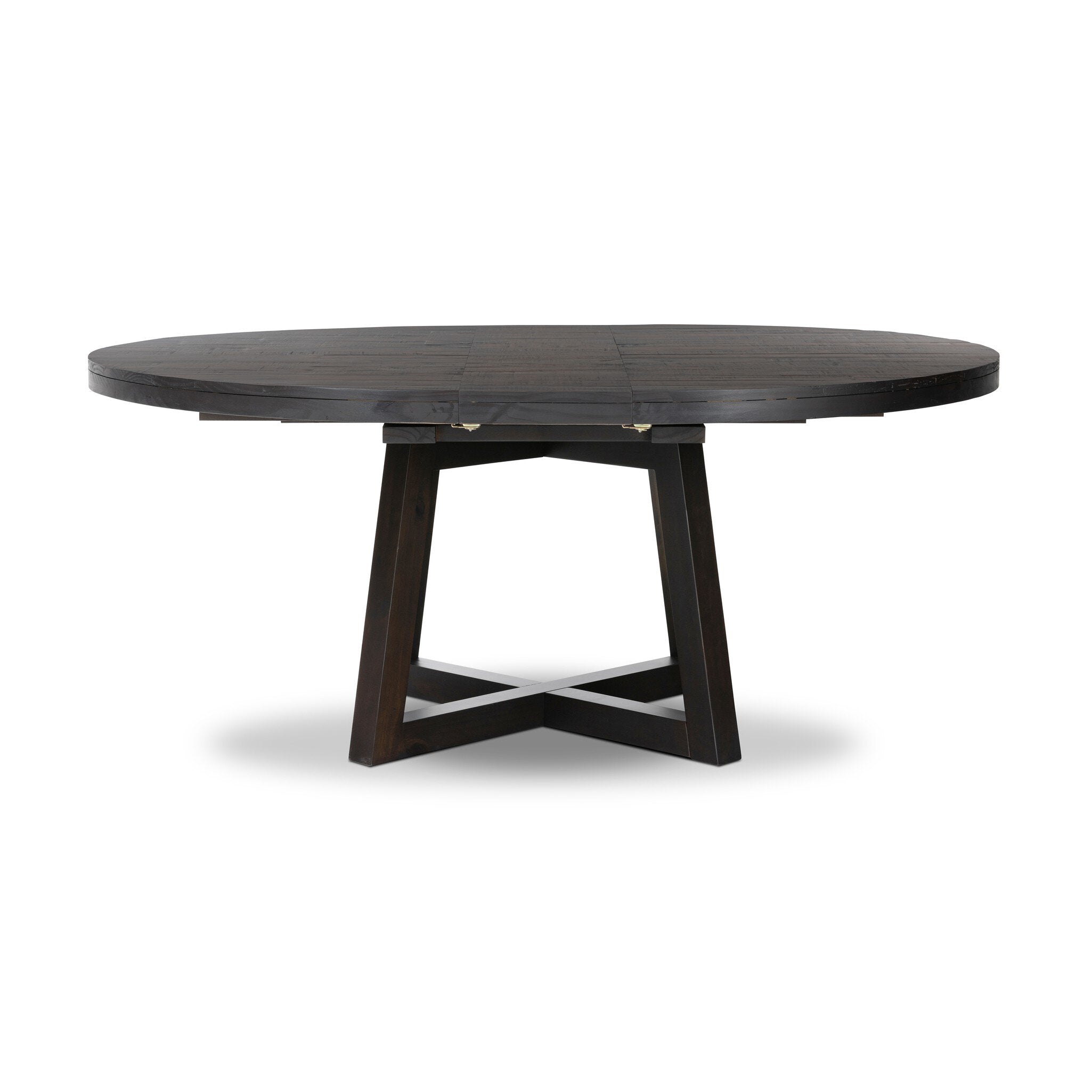 Eberwin Round Ext Dining Table - Dark Carbon