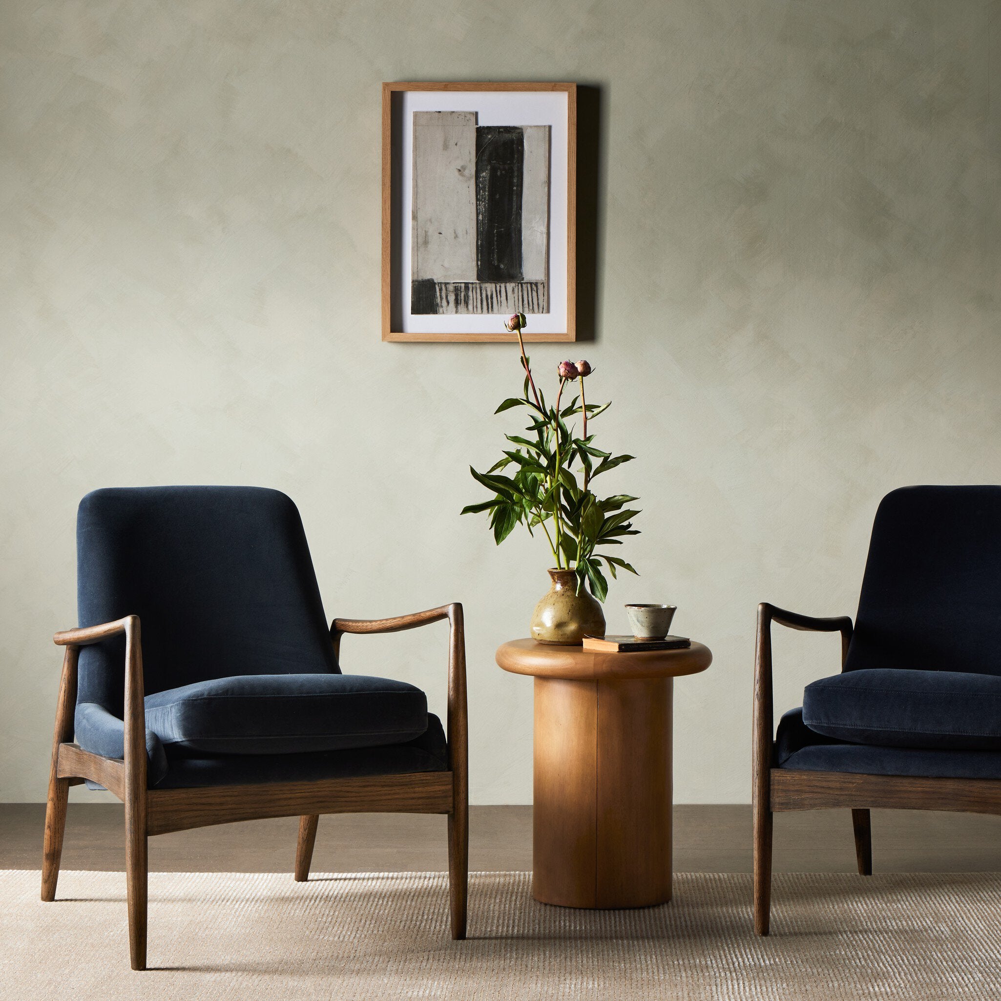 Braden Chair - Modern Velvet Shadow