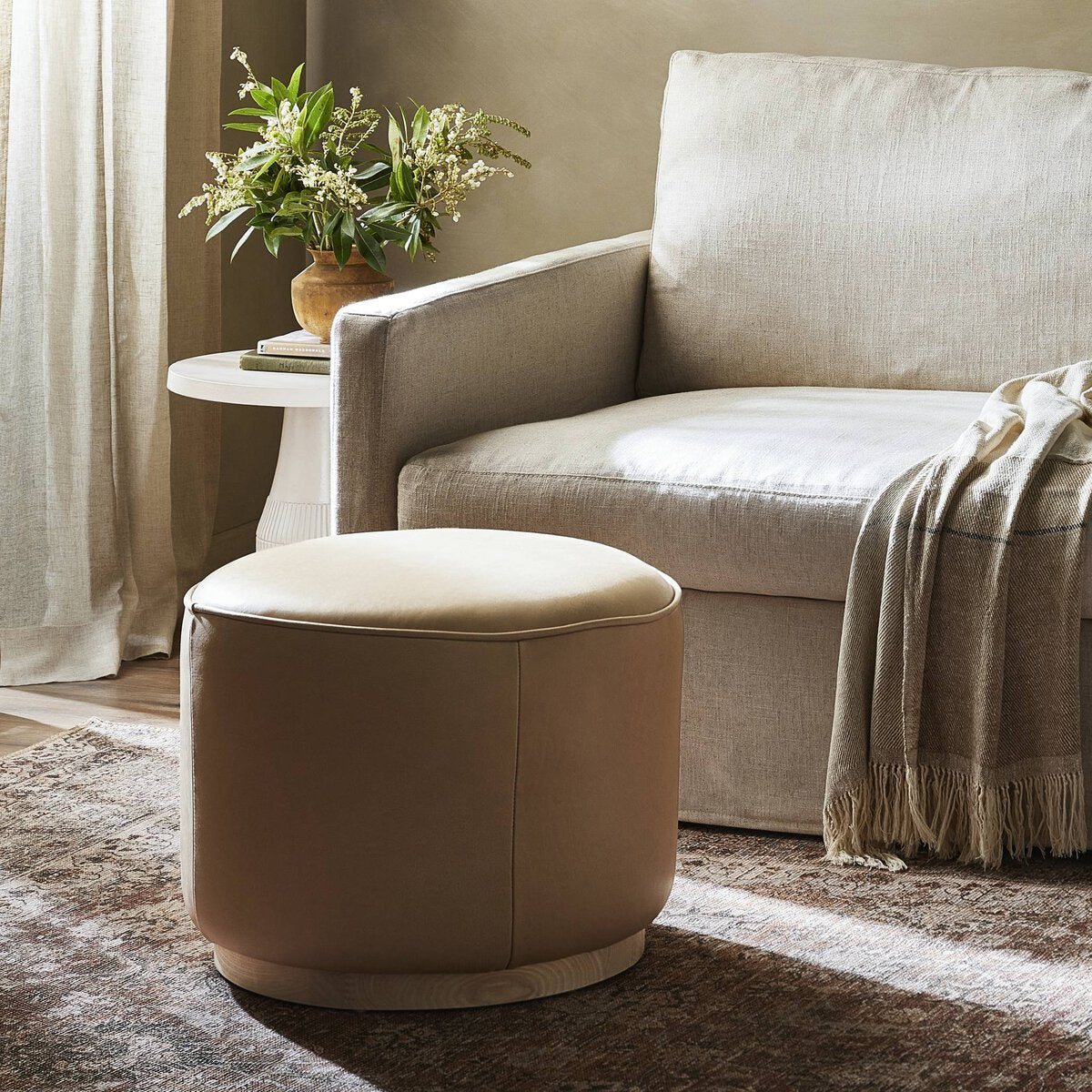 Sinclair Round Ottoman