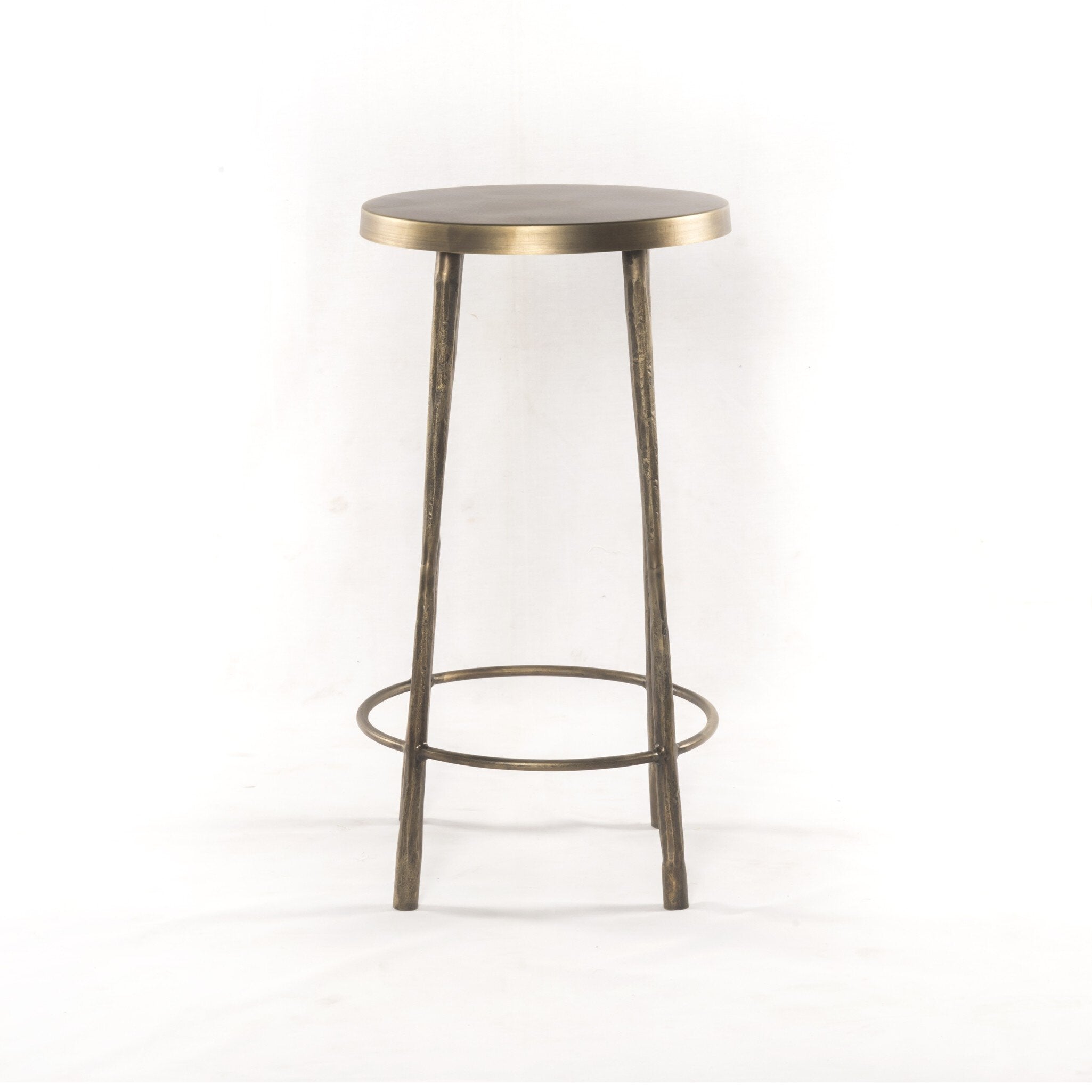 Westwood Bar + Counter Stool - Hammered Aged Brass