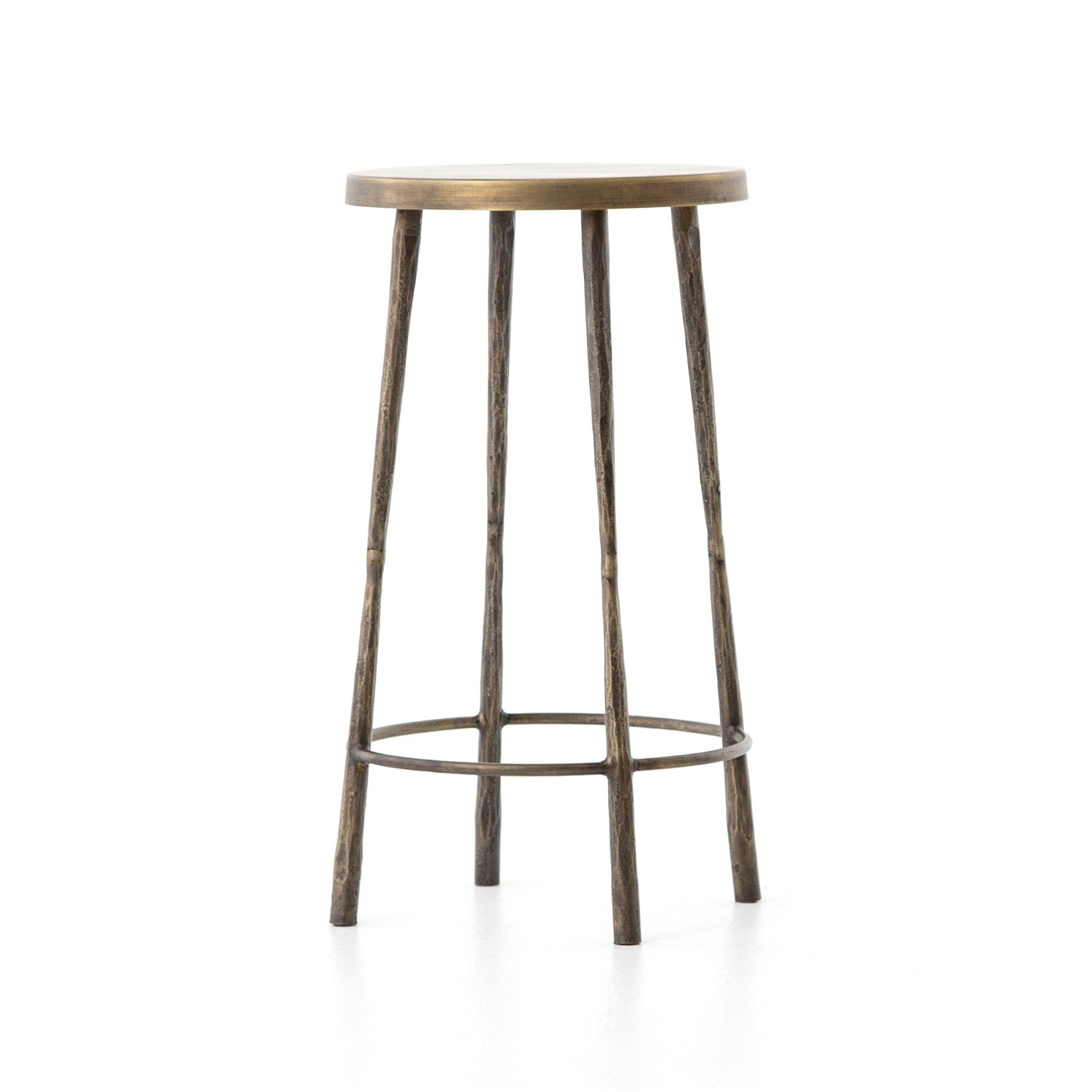 Westwood Bar + Counter Stool - Hammered Aged Brass