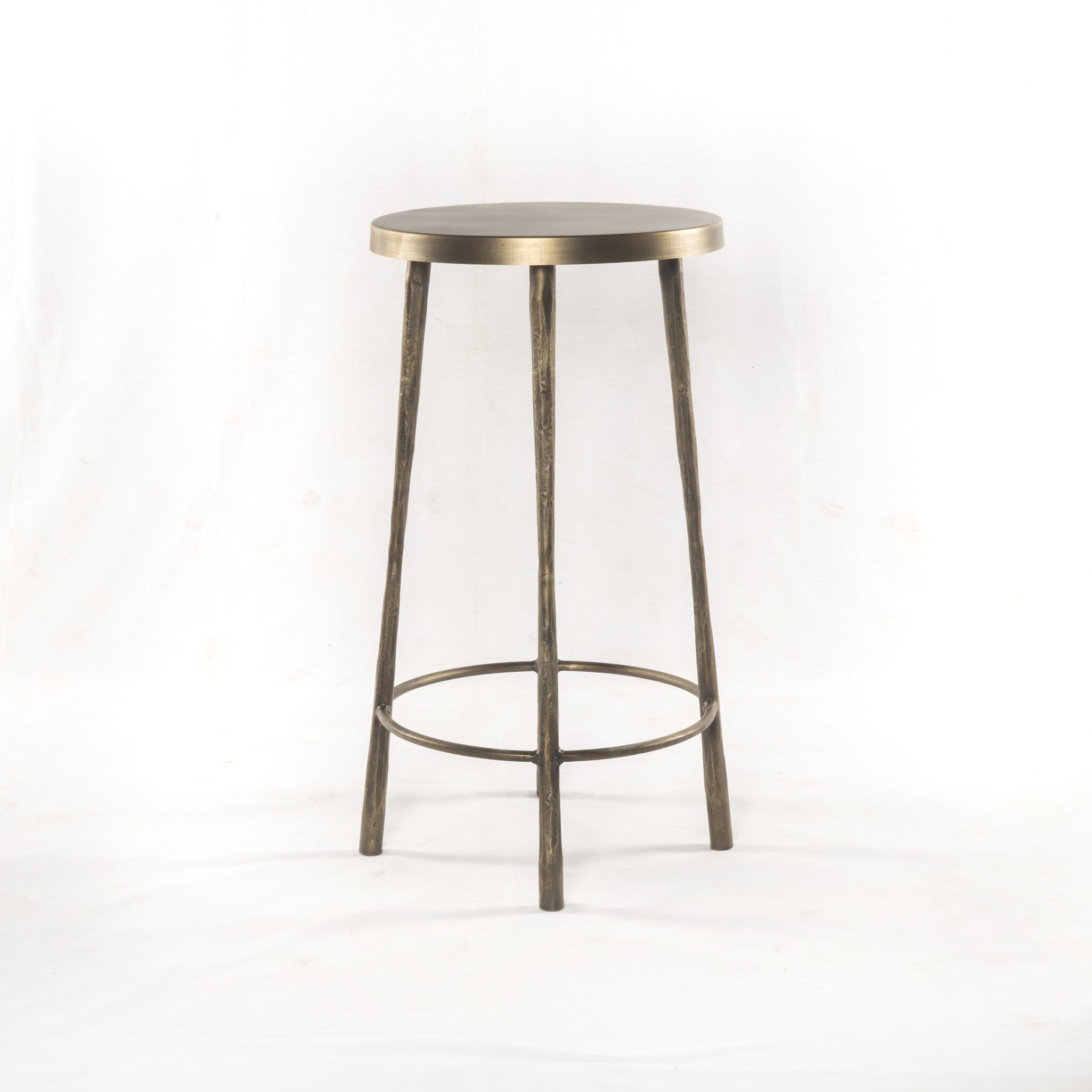 Westwood Bar + Counter Stool - Hammered Aged Brass