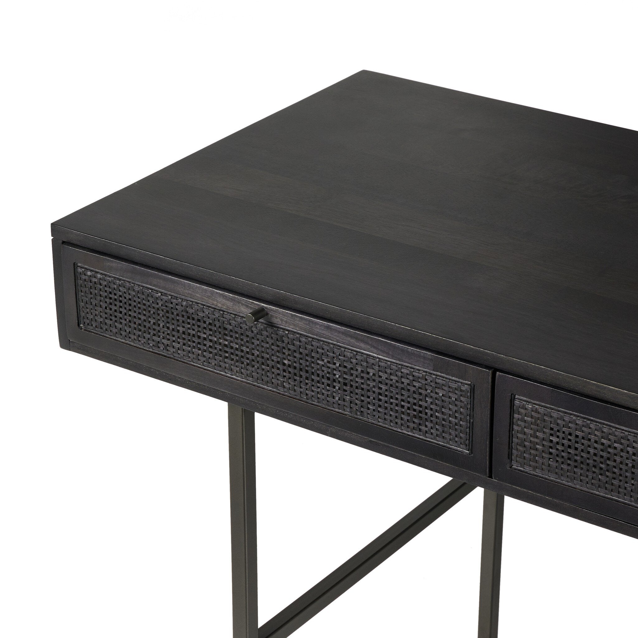 Carmel Desk - Black Cane