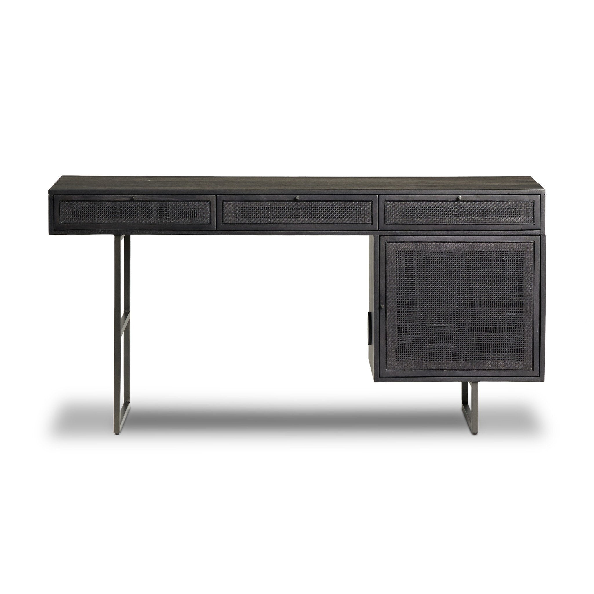 Carmel Desk - Black Cane