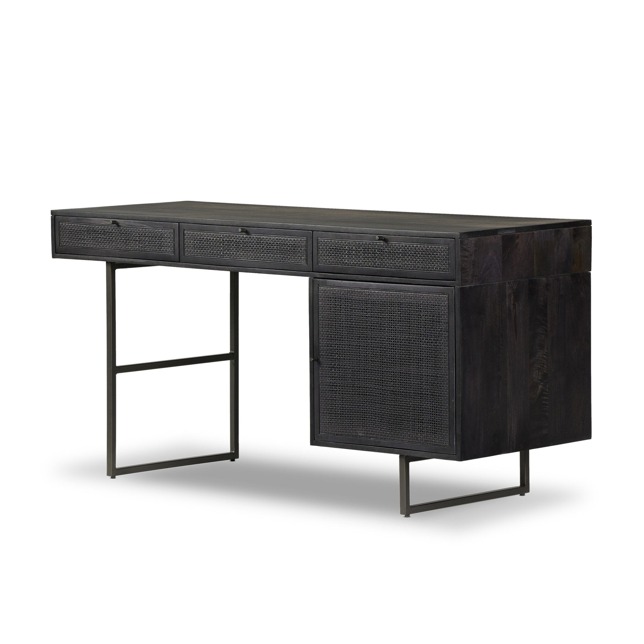 Carmel Desk - Black Cane