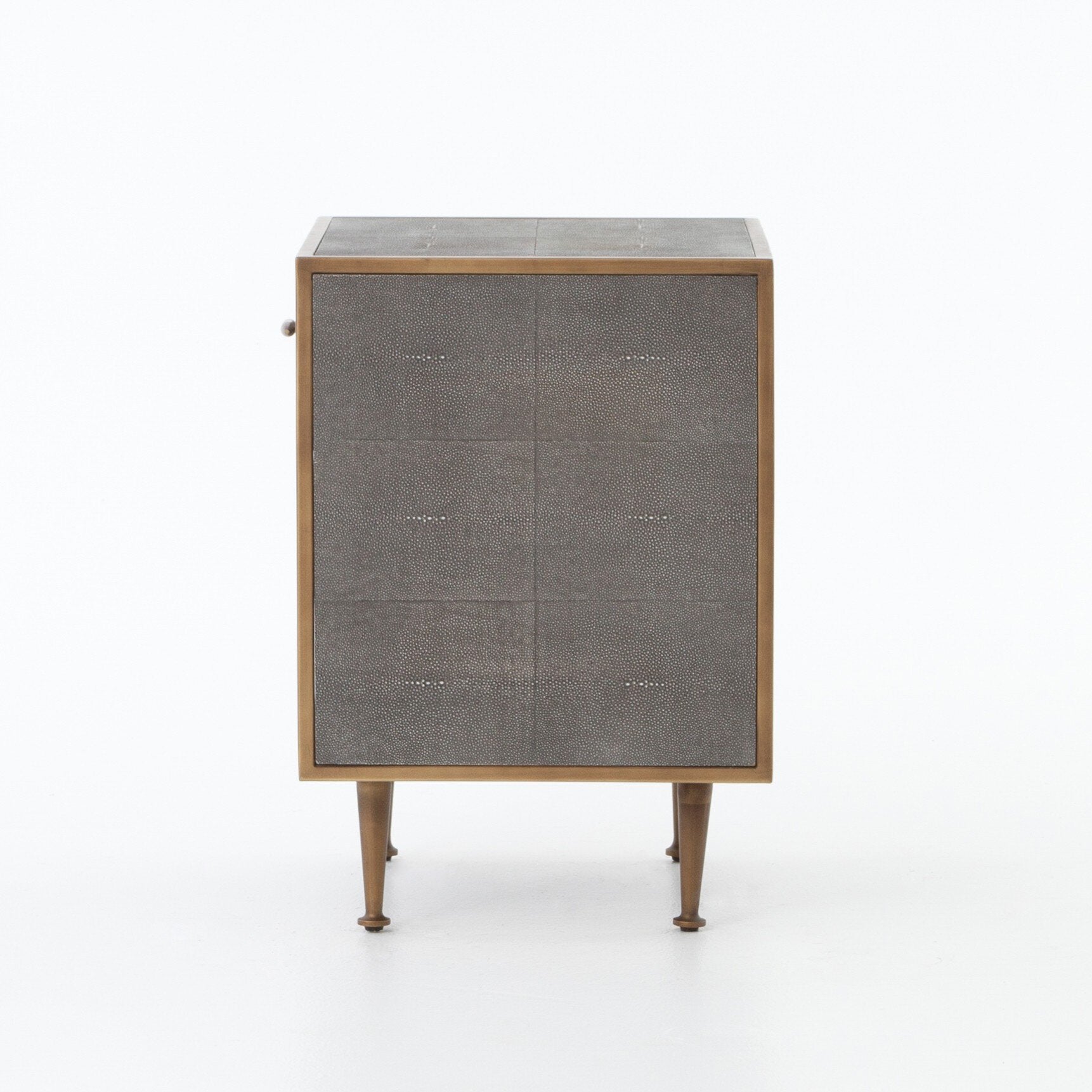 Shagreen Bedside Table - Grey Shagreen