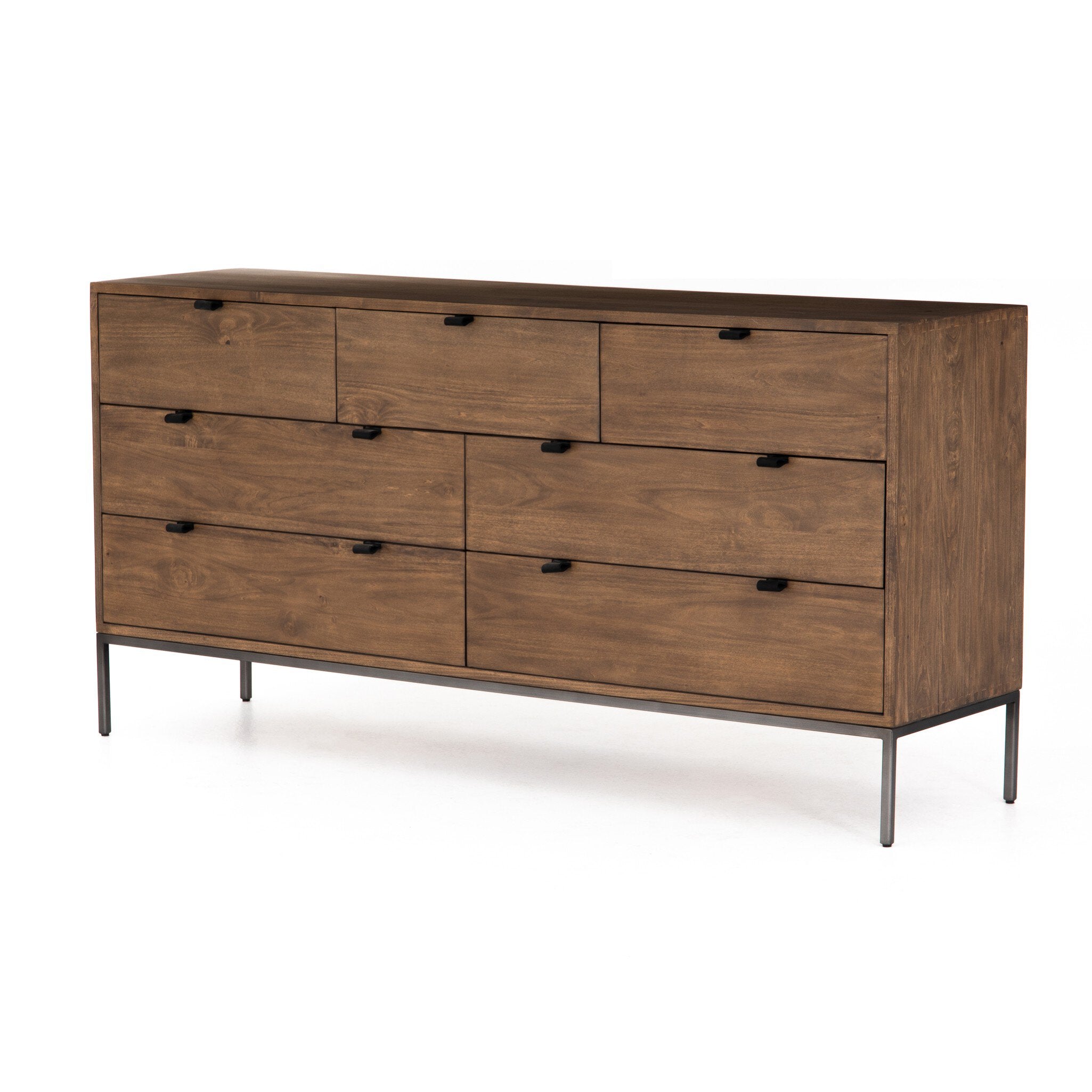 Trey 7 Drawer Dresser - Auburn Poplar