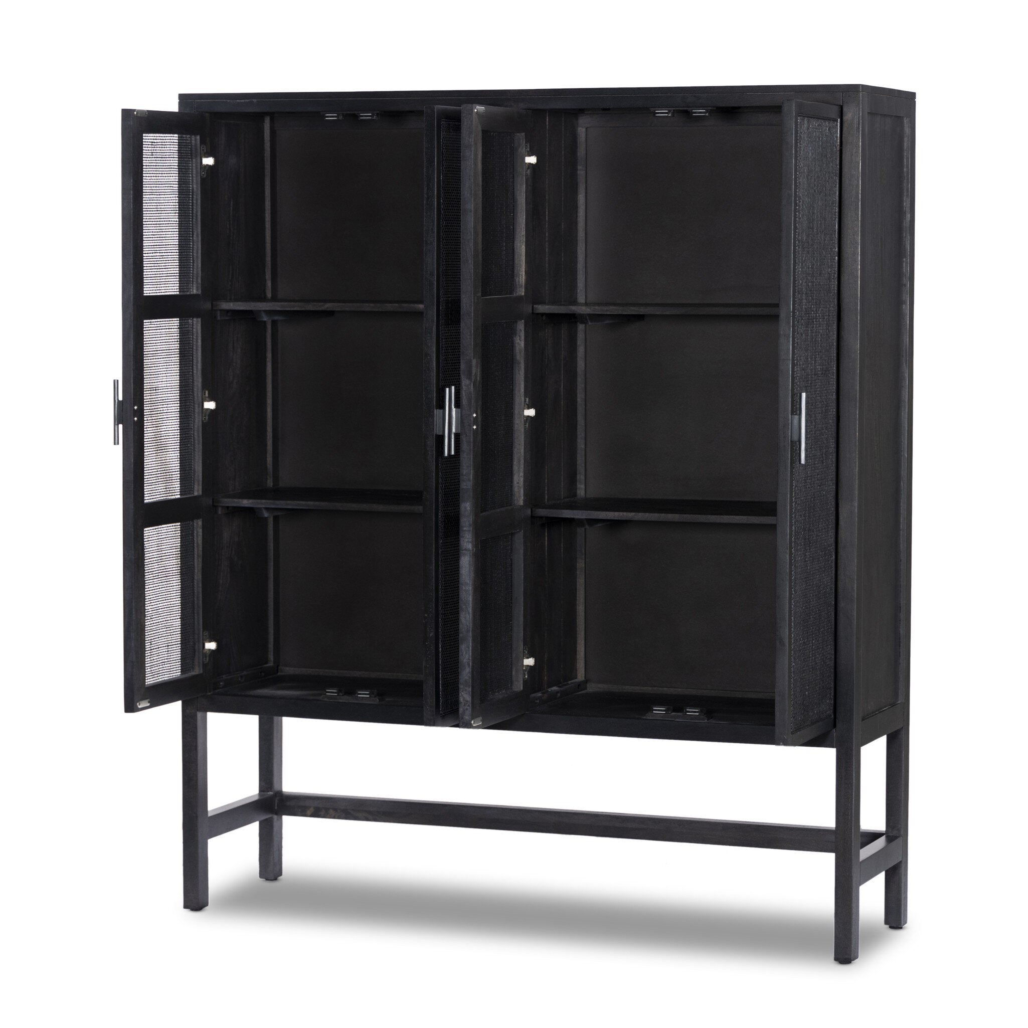 Caprice Cabinet - Black Wash Mango