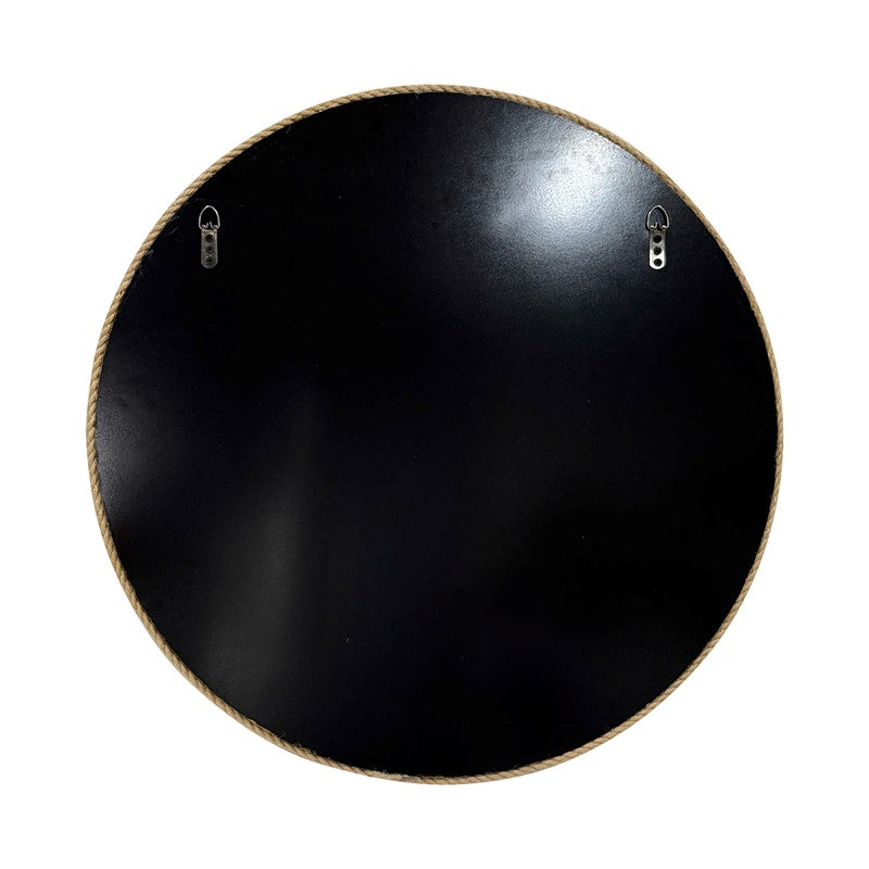 Cove Natural Jute Rope Round Wall Mirror 26"