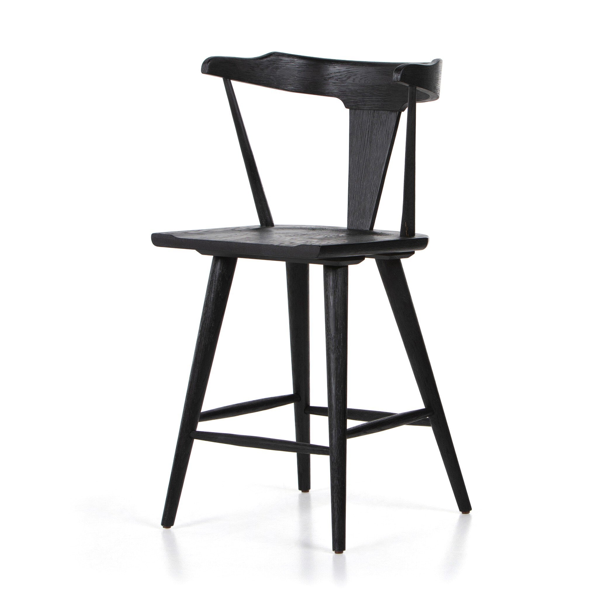 Ripley Bar + Counter Stool - Black Oak