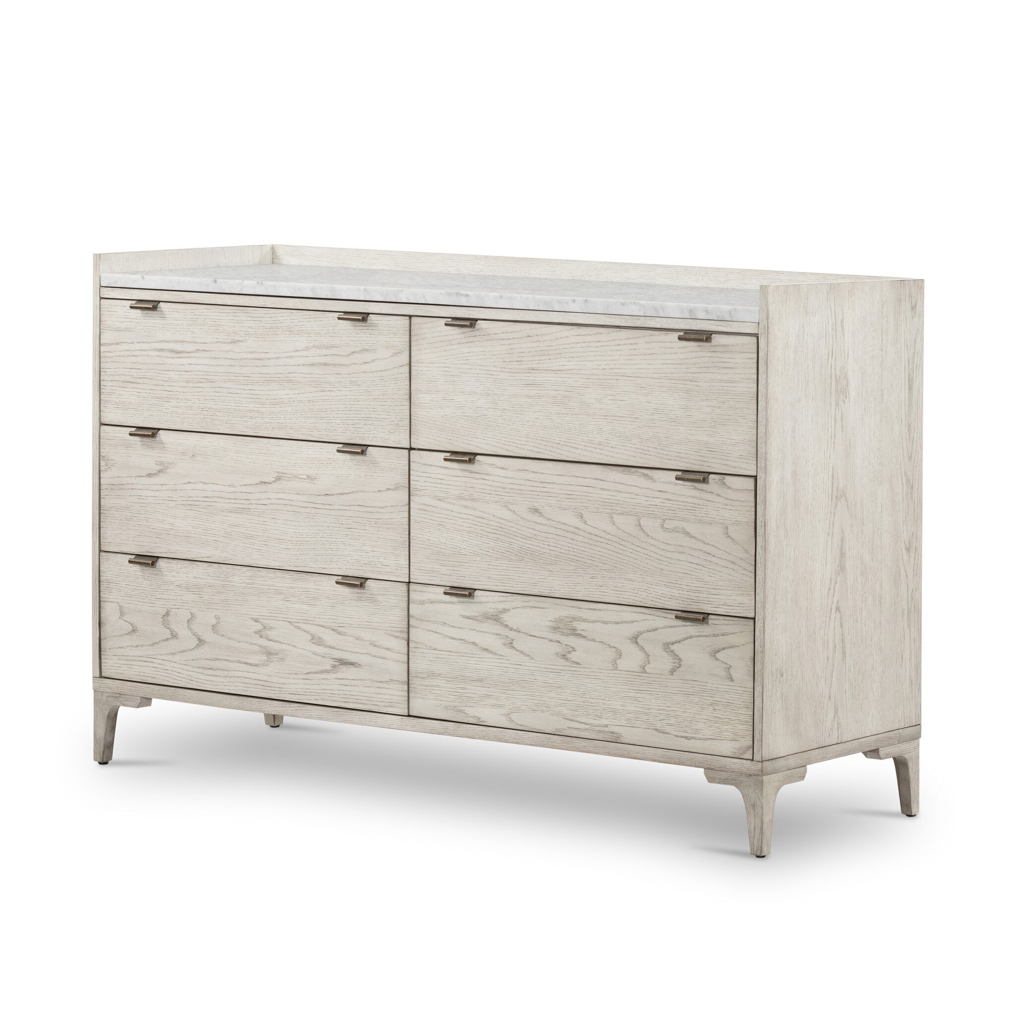 Viggo 6 Drawer Dresser - Vintage White Oak