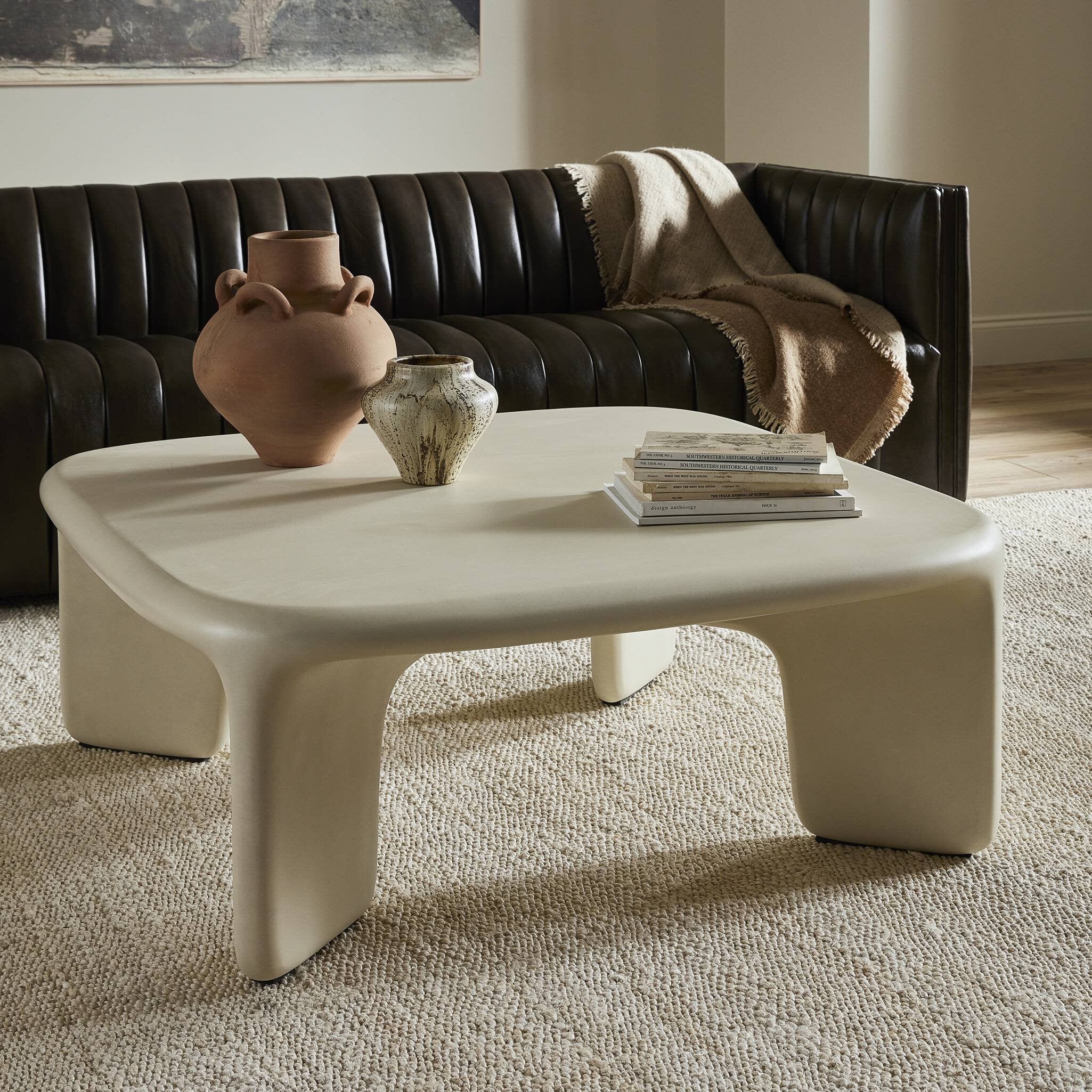 Dante Coffee Table - White Concrete