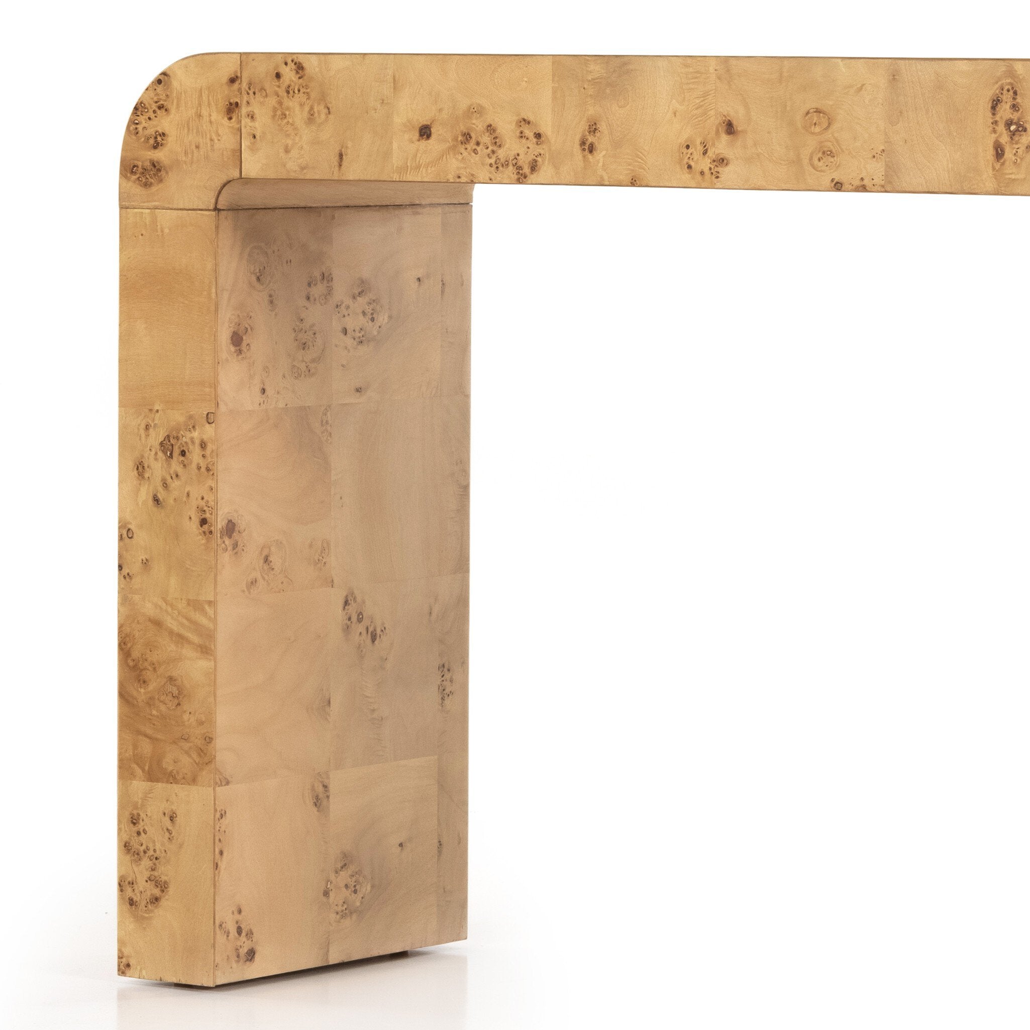 Jenson Console Table - Natural Poplar Burl Veneer