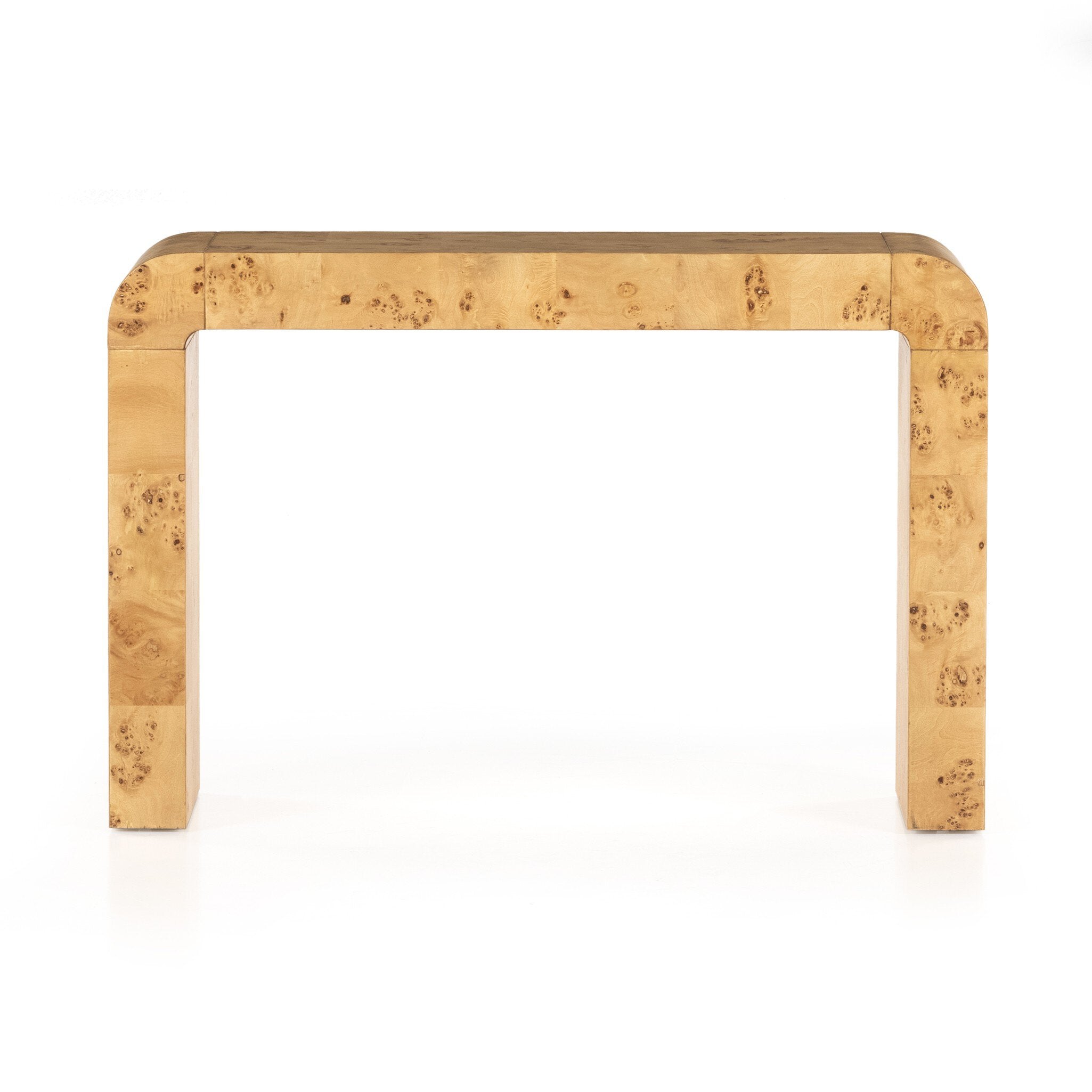 Jenson Console Table - Natural Poplar Burl Veneer