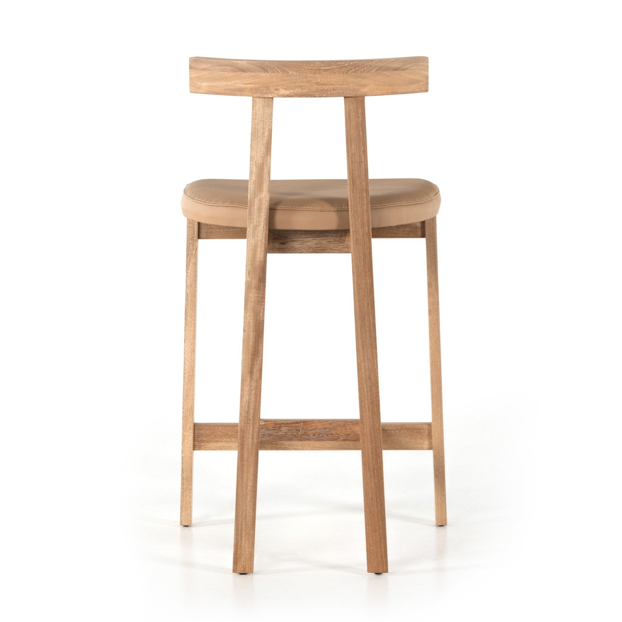 Tex Bar + Counter Stool - Natural Leather