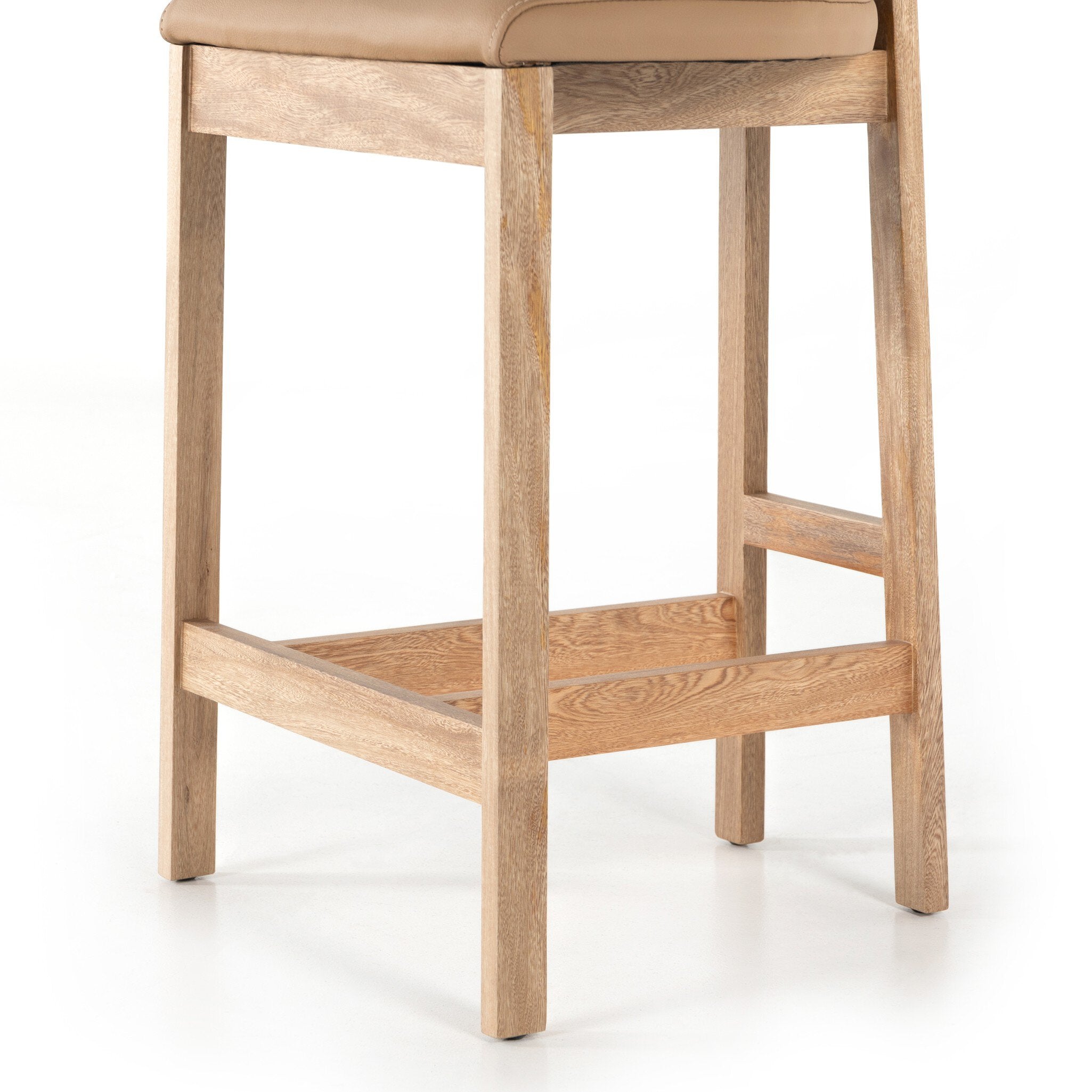 Tex Bar + Counter Stool - Natural Leather