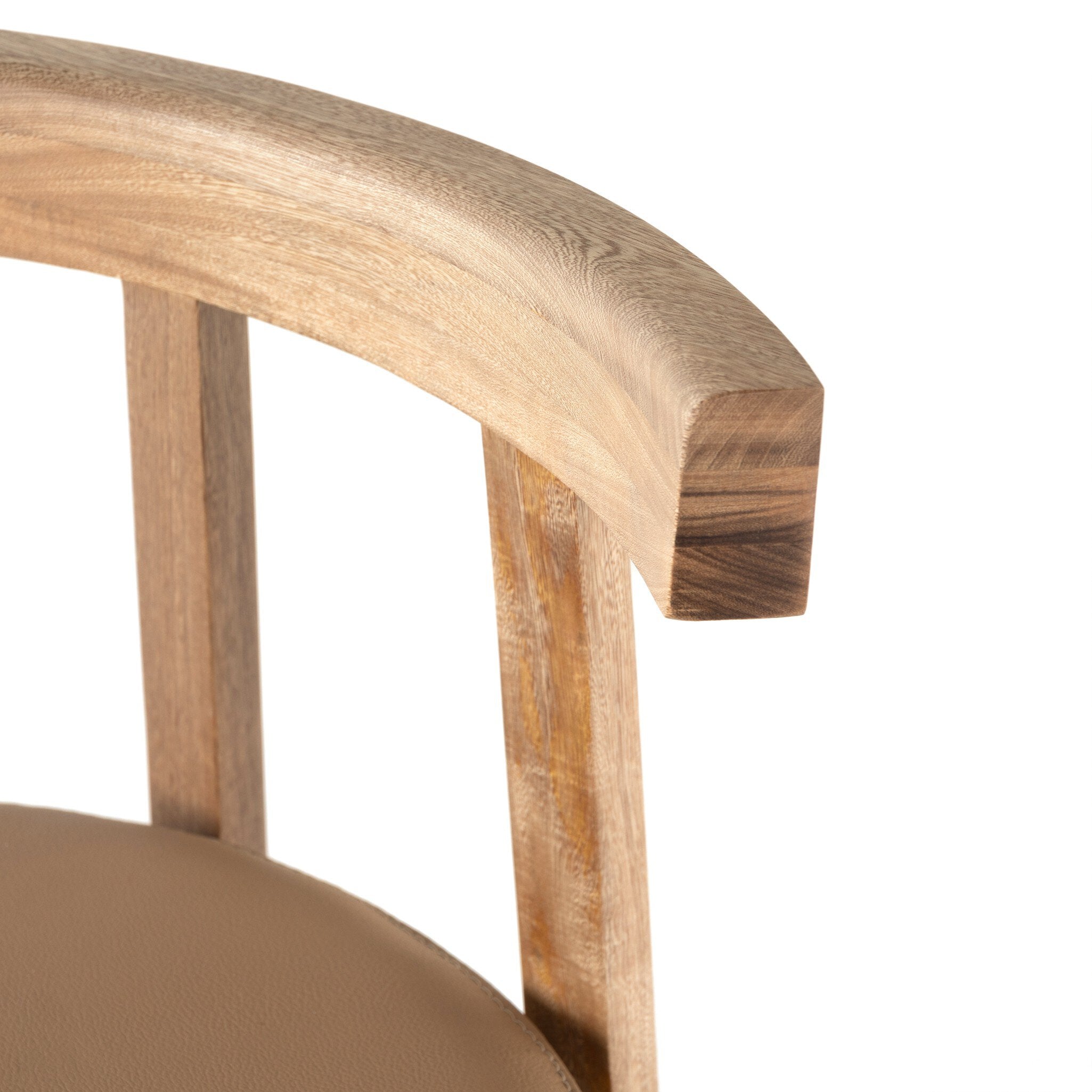 Tex Bar + Counter Stool - Natural Leather