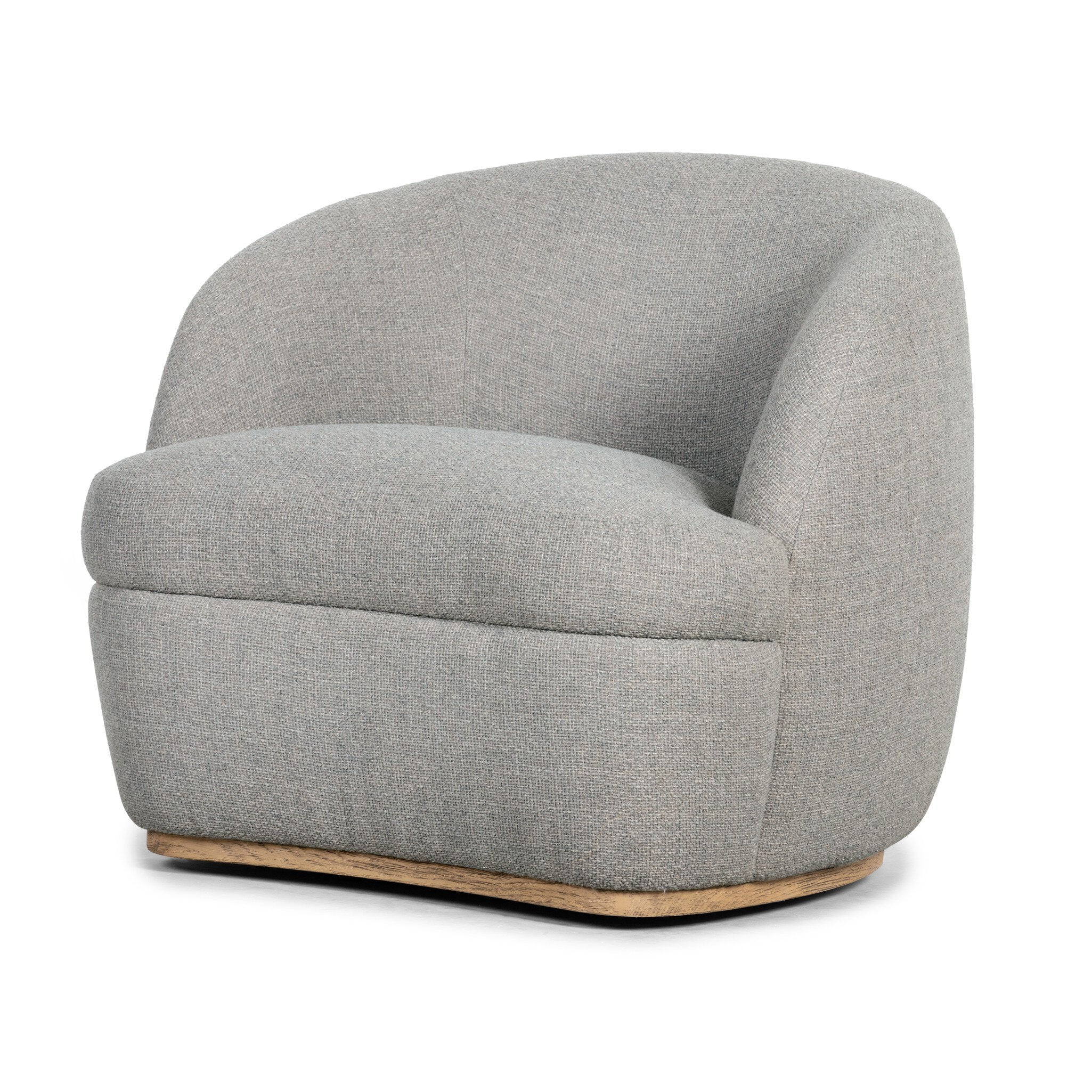 Sandie Swivel Chair - Gibson Silver