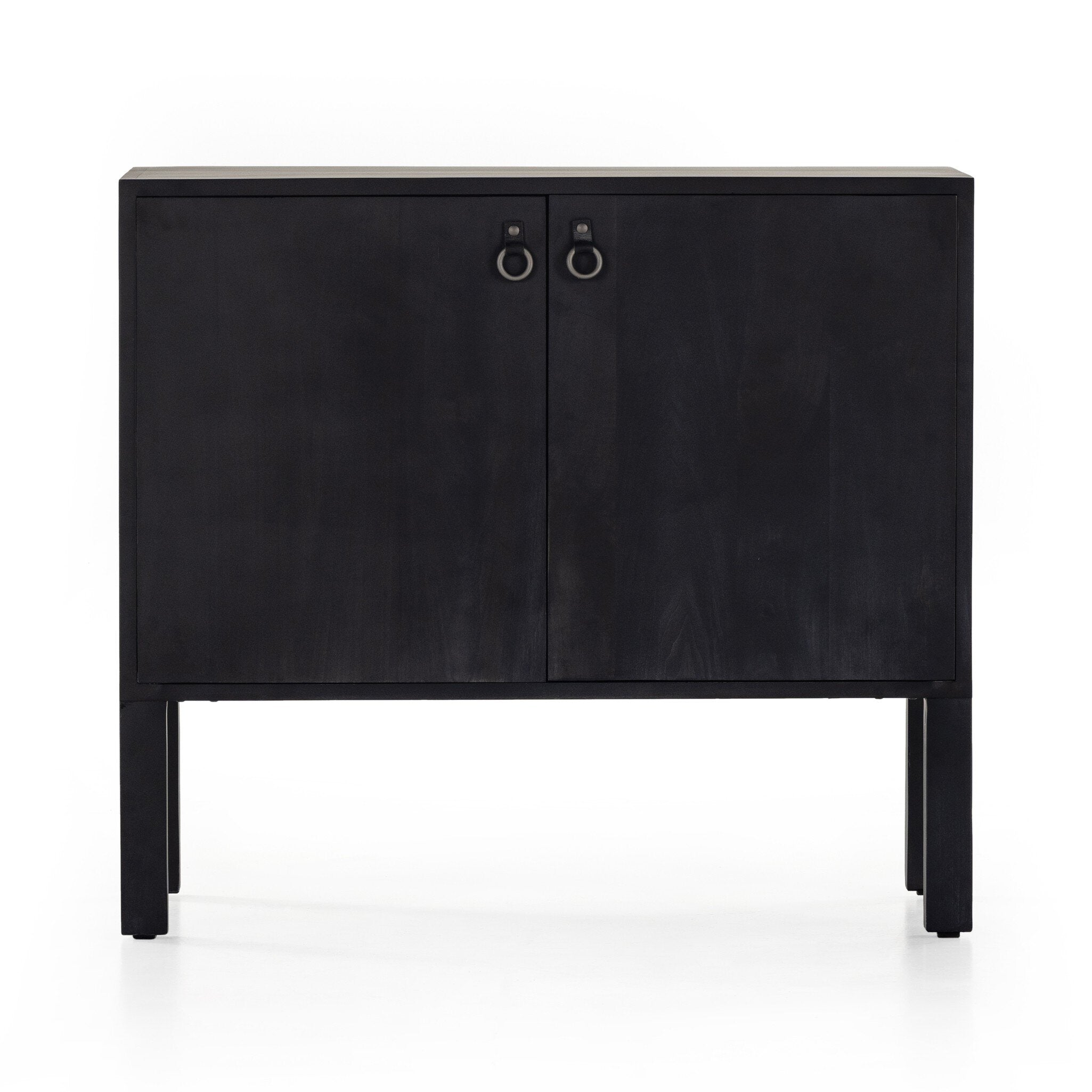 Isador Bar Cabinet - Black Wash Poplar