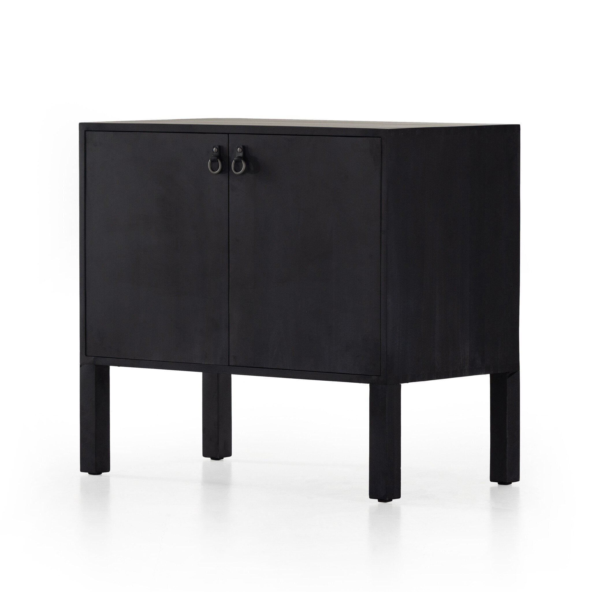 Isador Bar Cabinet - Black Wash Poplar