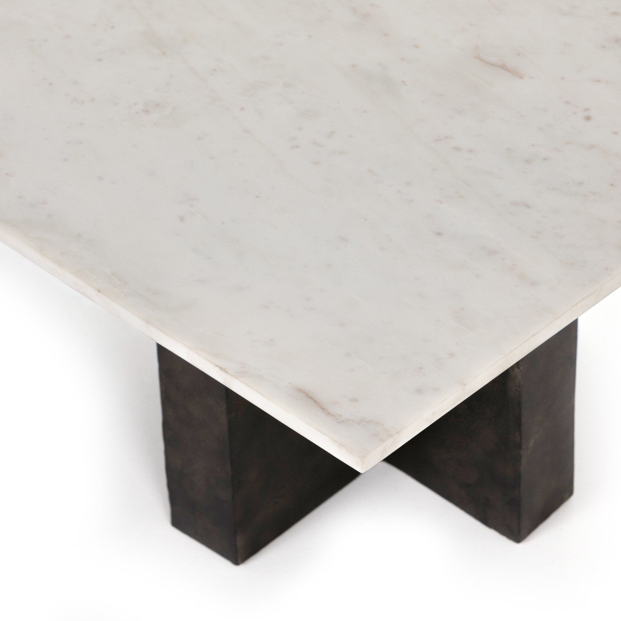 Terrell Coffee Table - Polished White Marble